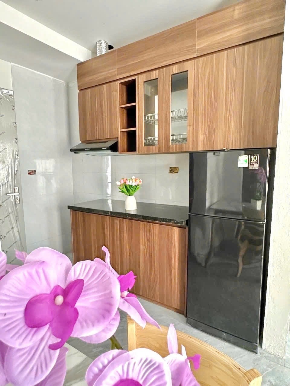 Phòng trọ Studio 30m2 tại Time House Đình Thôn - Nam Từ Liêm - Phòng bếp