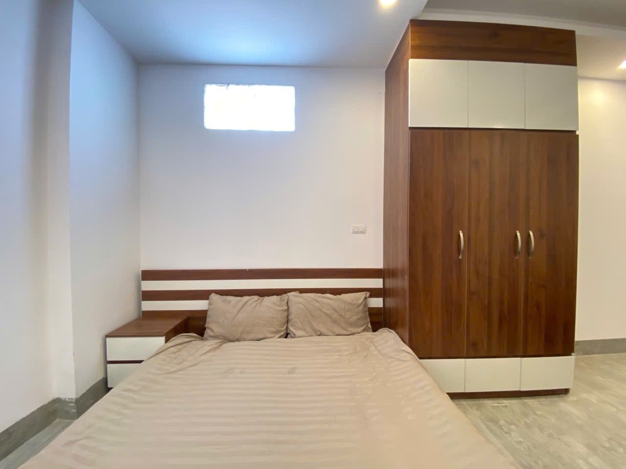 Phòng trọ Studio 28m2 tại 4PS Housing Phú Xá - Tây Hồ - Phòng ngủ