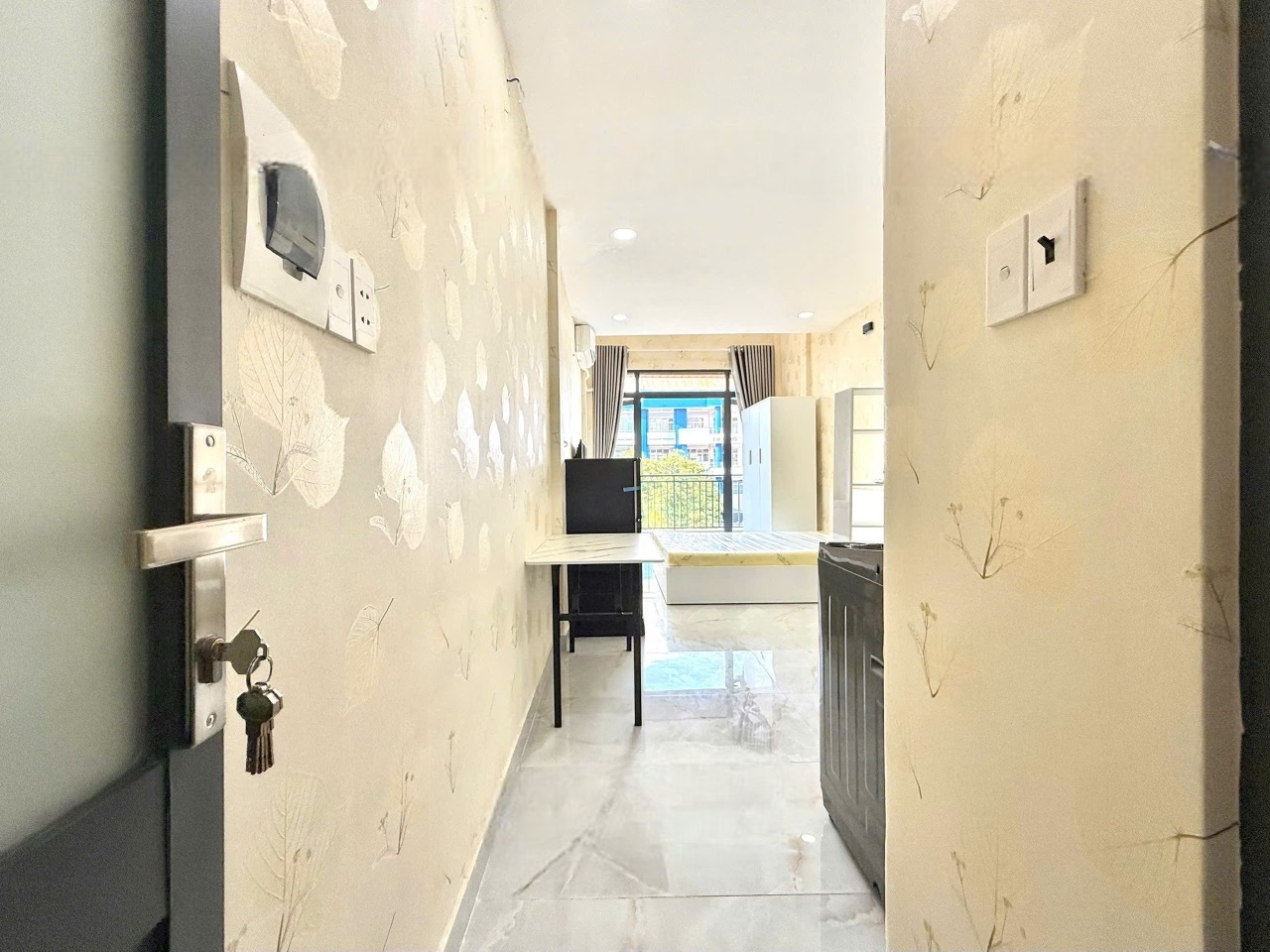 Phòng trọ Studio 35m2 tại NVK Home Trường Chinh - Tân Bình - Phòng ngủ