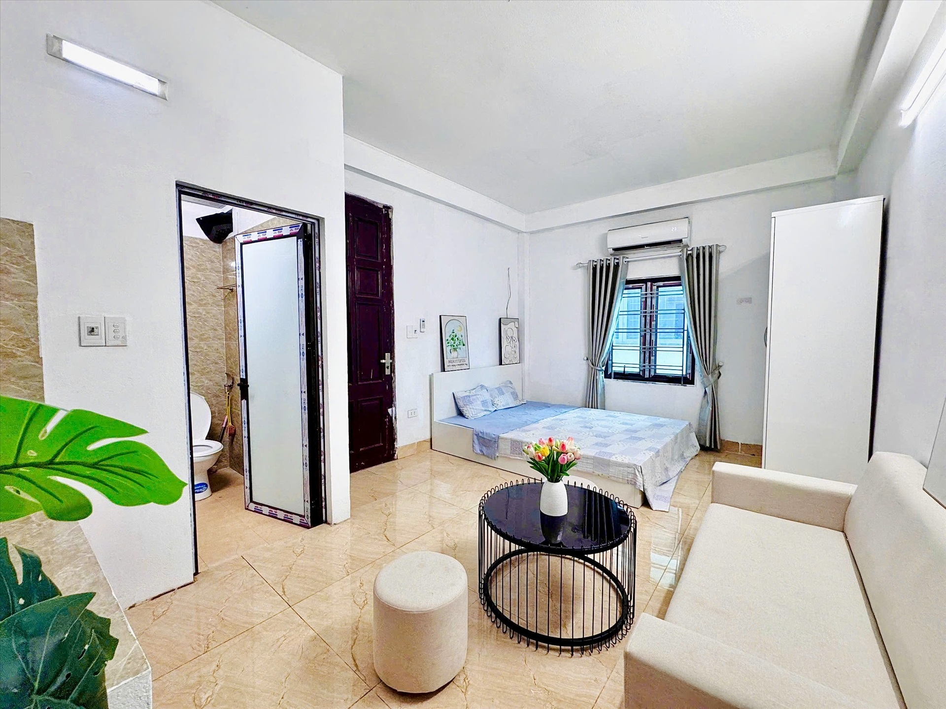 Phòng trọ Studio 25m2 tại Time House 4 Cổ Nhuế - Bắc Từ Liêm - Phòng ngủ