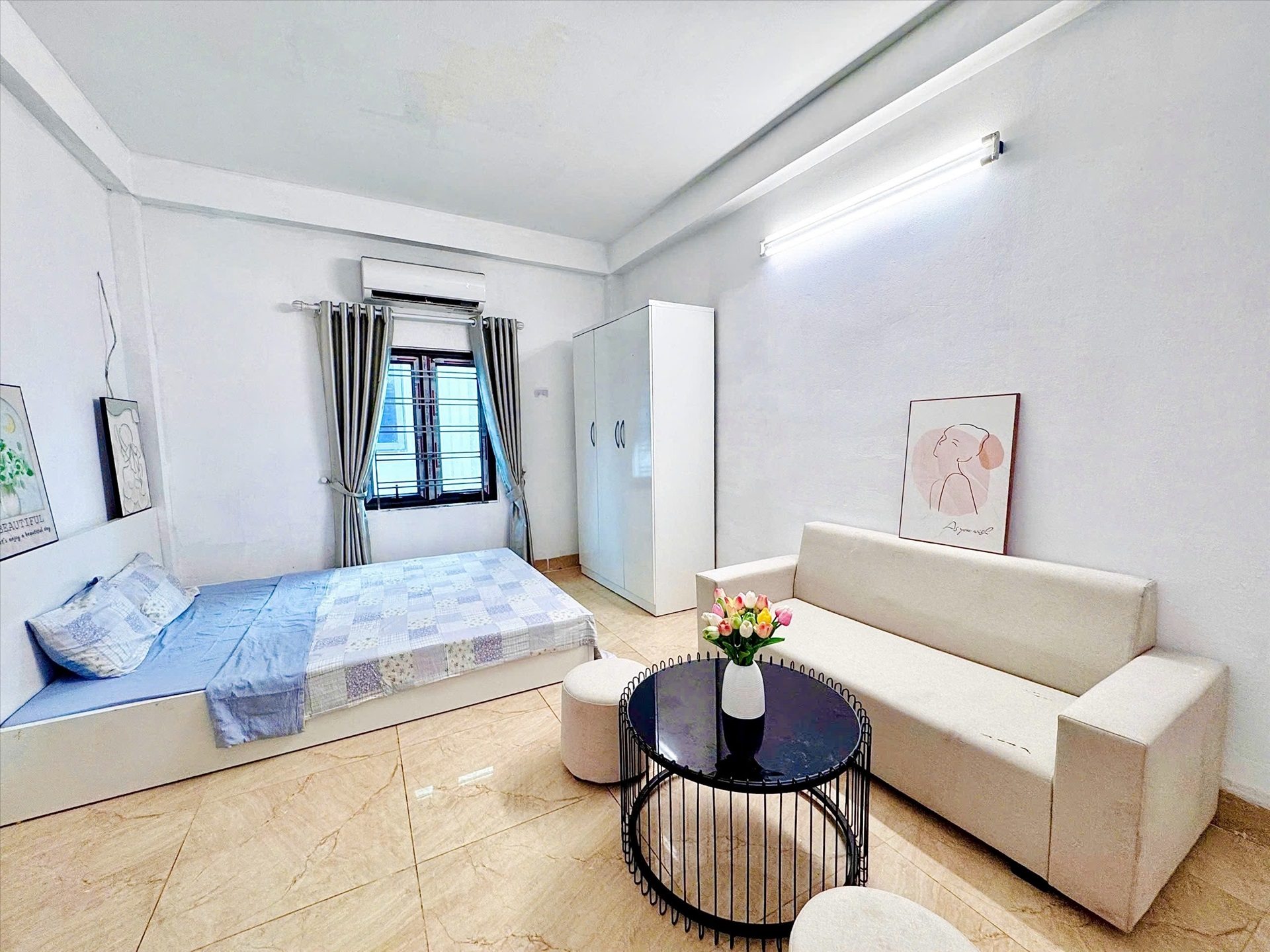 Phòng trọ Studio 25m2 tại Time House 4 Cổ Nhuế - Bắc Từ Liêm - Phòng khách