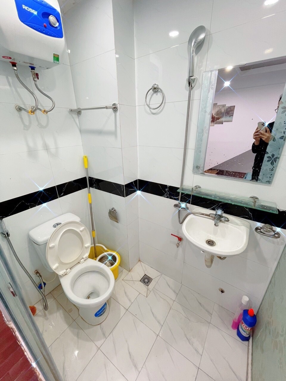 Phòng trọ Studio 30m2 tại Timhouse 4 Phú Mỹ - Nam Từ Liêm - Phòng tắm