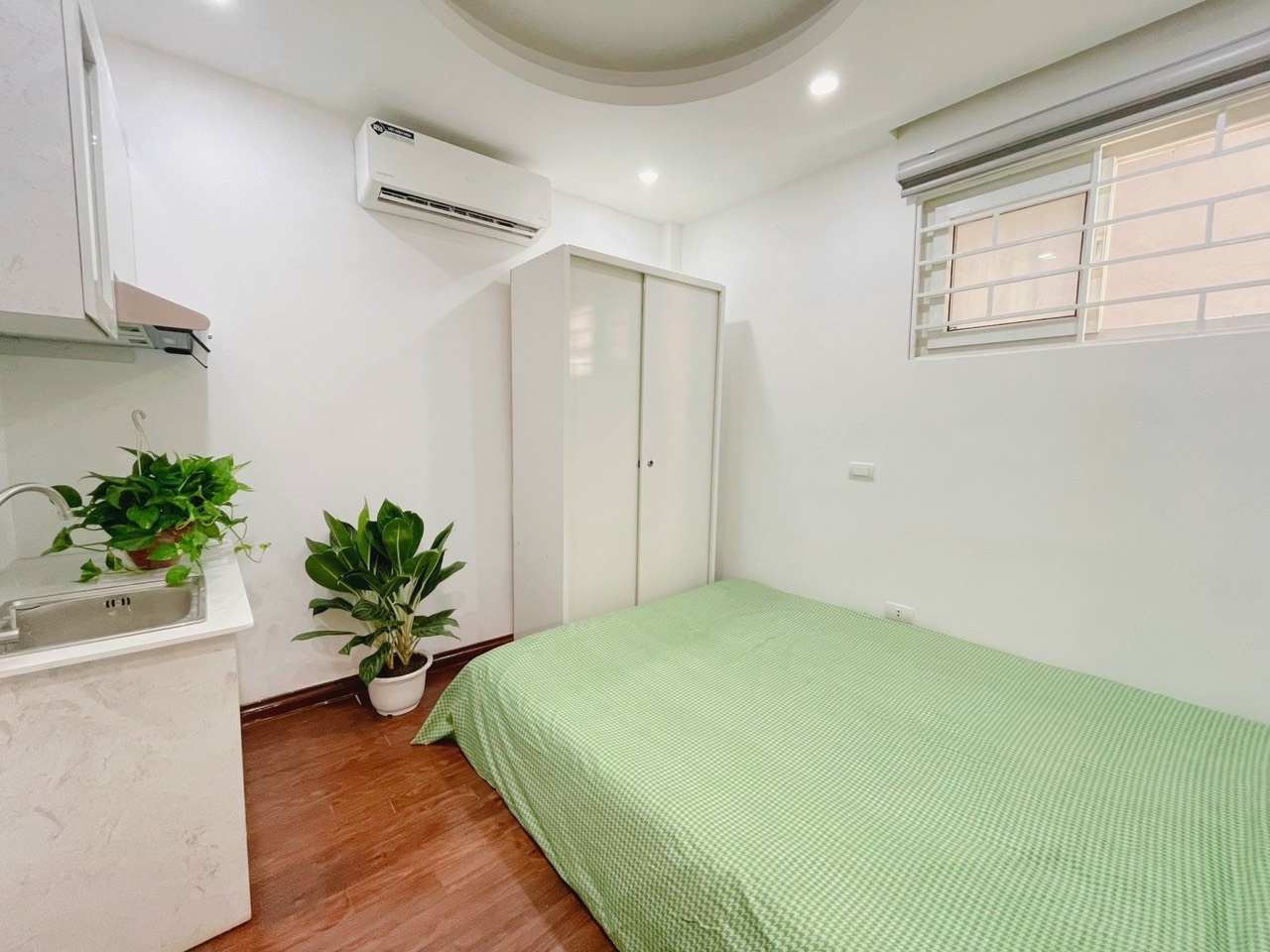 Phòng trọ Studio 25m2 tại Timhouse 4 Phú Mỹ - Nam Từ Liêm - Phòng ngủ