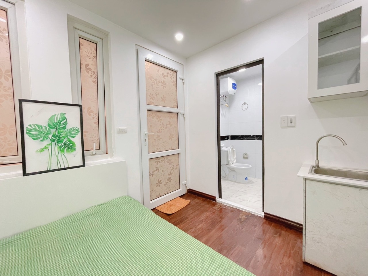 Phòng trọ Studio 25m2 tại Timhouse 4 Phú Mỹ - Nam Từ Liêm - Phòng khách
