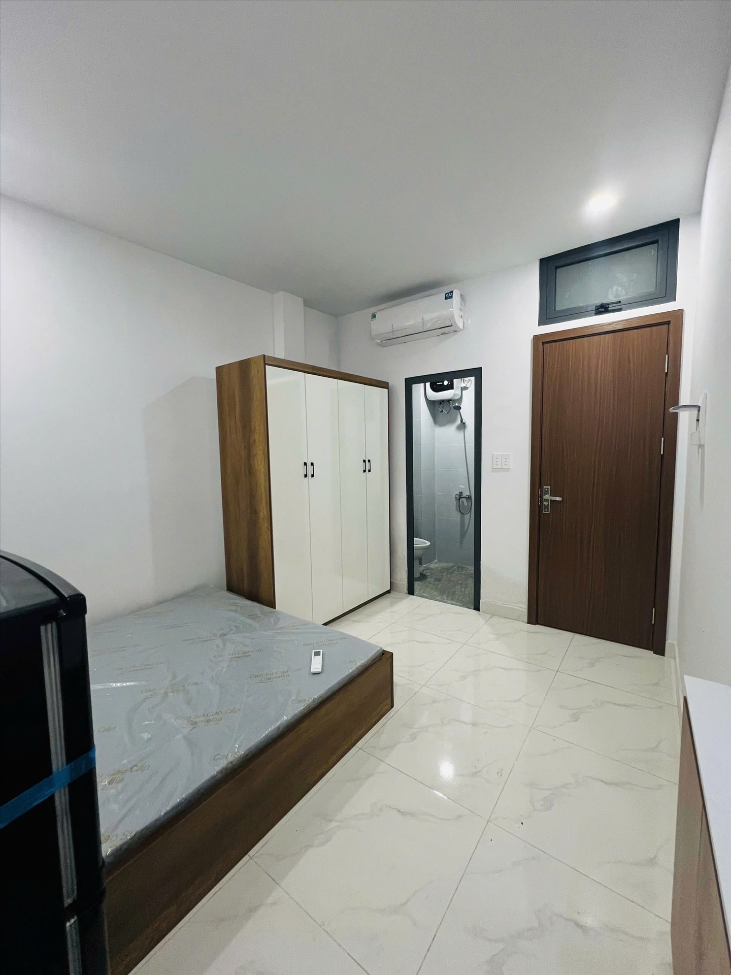Phòng trọ Studio 25m2 tại Redhomes Hiệp Nhất - Tân Bình - Phòng ngủ