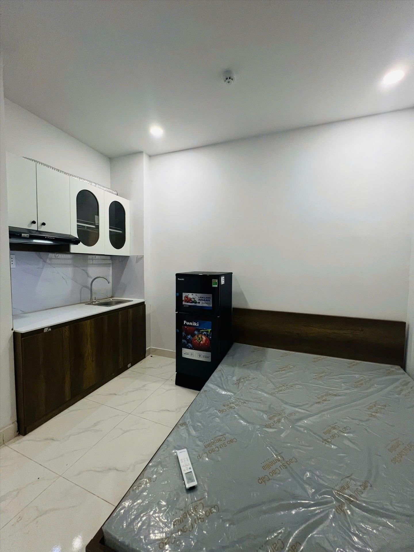 Phòng trọ Studio 25m2 tại Redhomes Hiệp Nhất - Tân Bình - Phòng ngủ