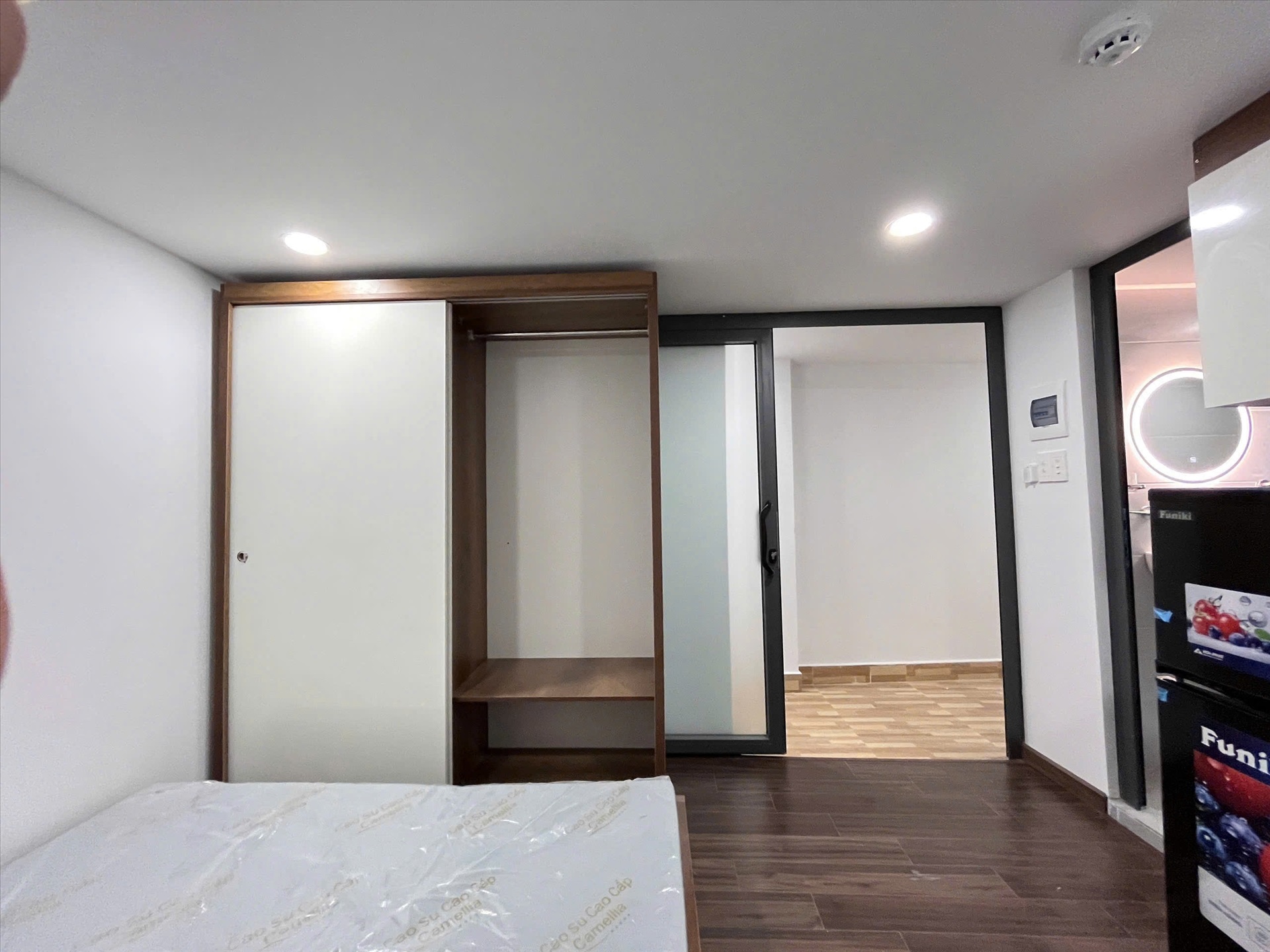 Phòng trọ Studio 28m2 tại Redhomes Hiệp Nhất - Tân Bình - Phòng ngủ