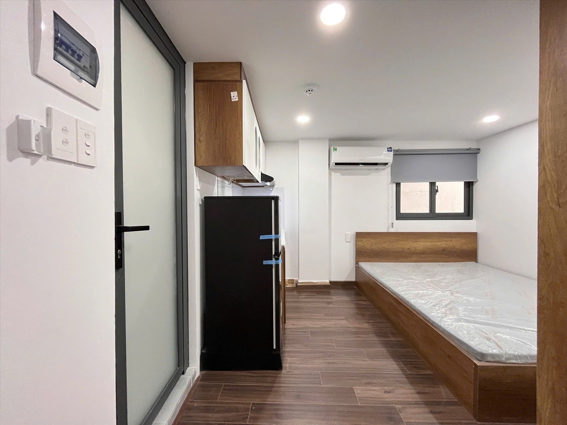 Phòng trọ Studio 28m2 tại Redhomes Hiệp Nhất - Tân Bình - Phòng ngủ