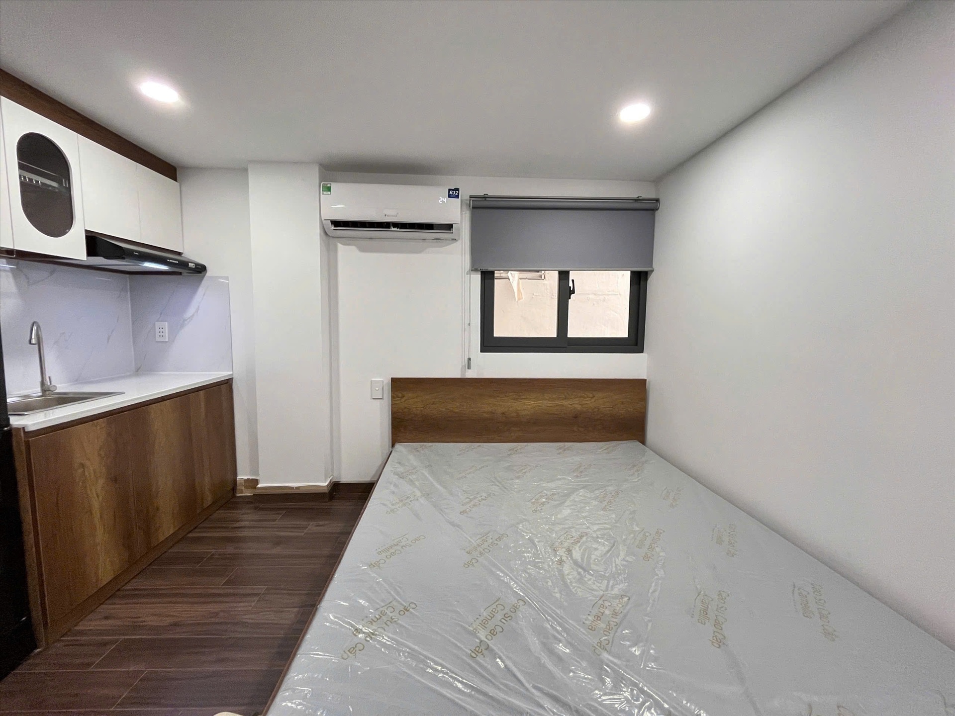 Phòng trọ Studio 28m2 tại Redhomes Hiệp Nhất - Tân Bình - Phòng ngủ