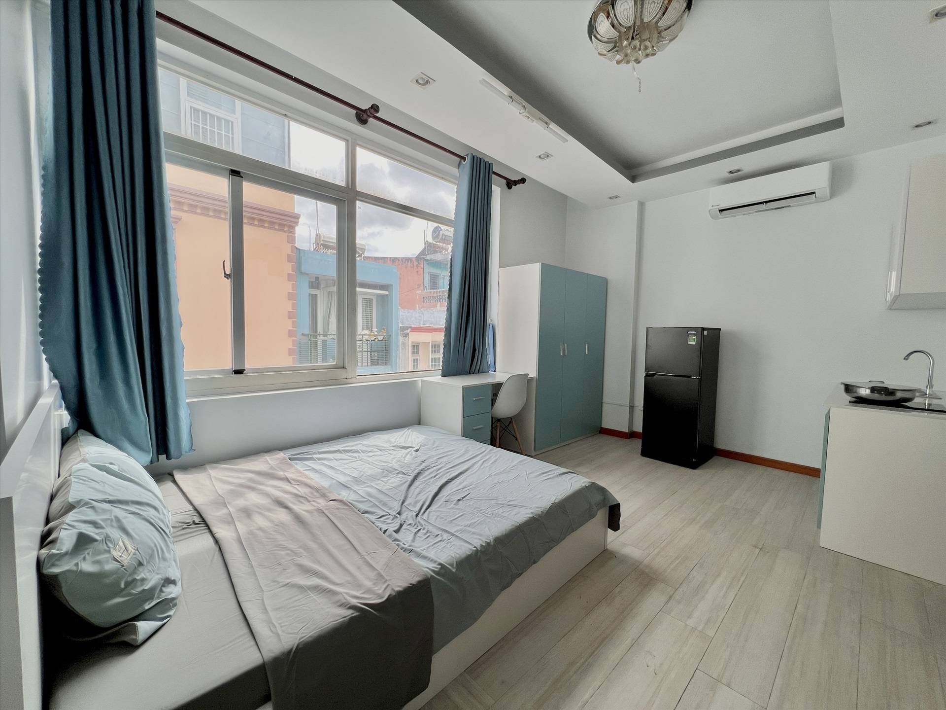 Phòng trọ Studio 25m2 tại AT Home Phạm Văn Hai - Tân Bình - Phòng ngủ