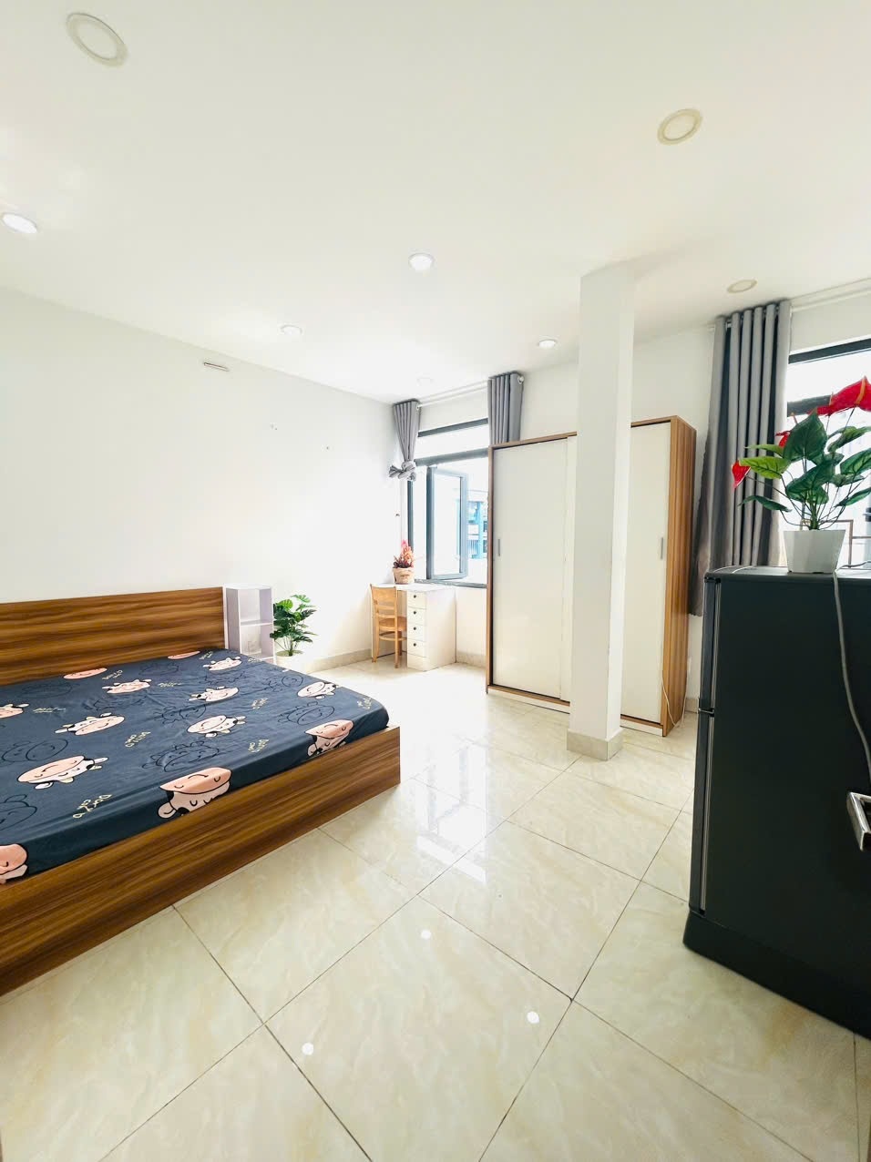 Phòng trọ Studio 20m2 tại AL House Bùi Thị Xuân - Tân Bình - Phòng ngủ