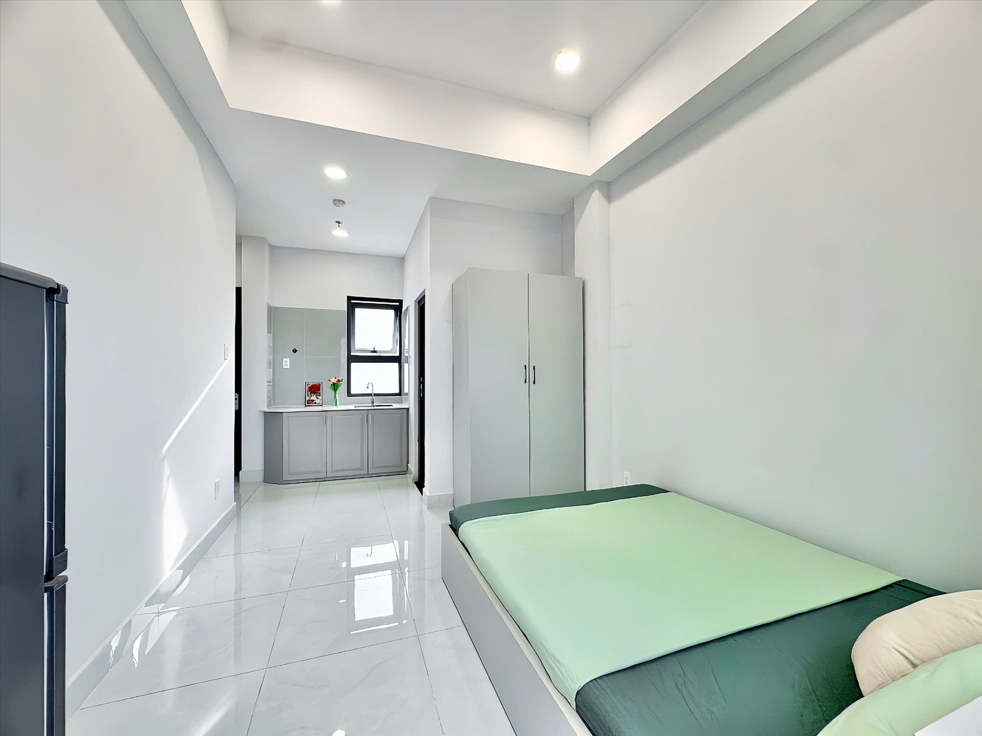 Phòng trọ Studio 25m2 tại MH Home Cộng Hòa - Tân Bình - Phòng ngủ