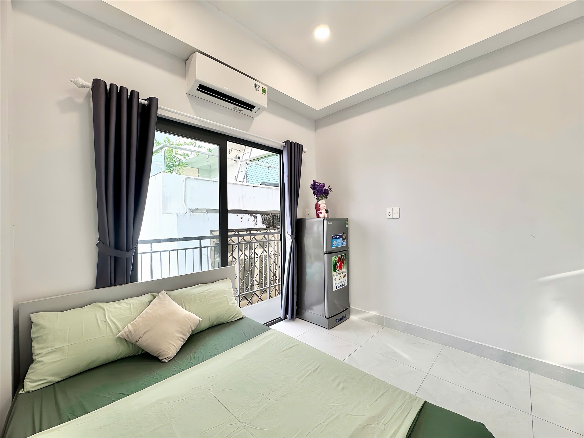 Phòng trọ Studio 25m2 tại MH Home Cộng Hòa - Tân Bình - Phòng ngủ