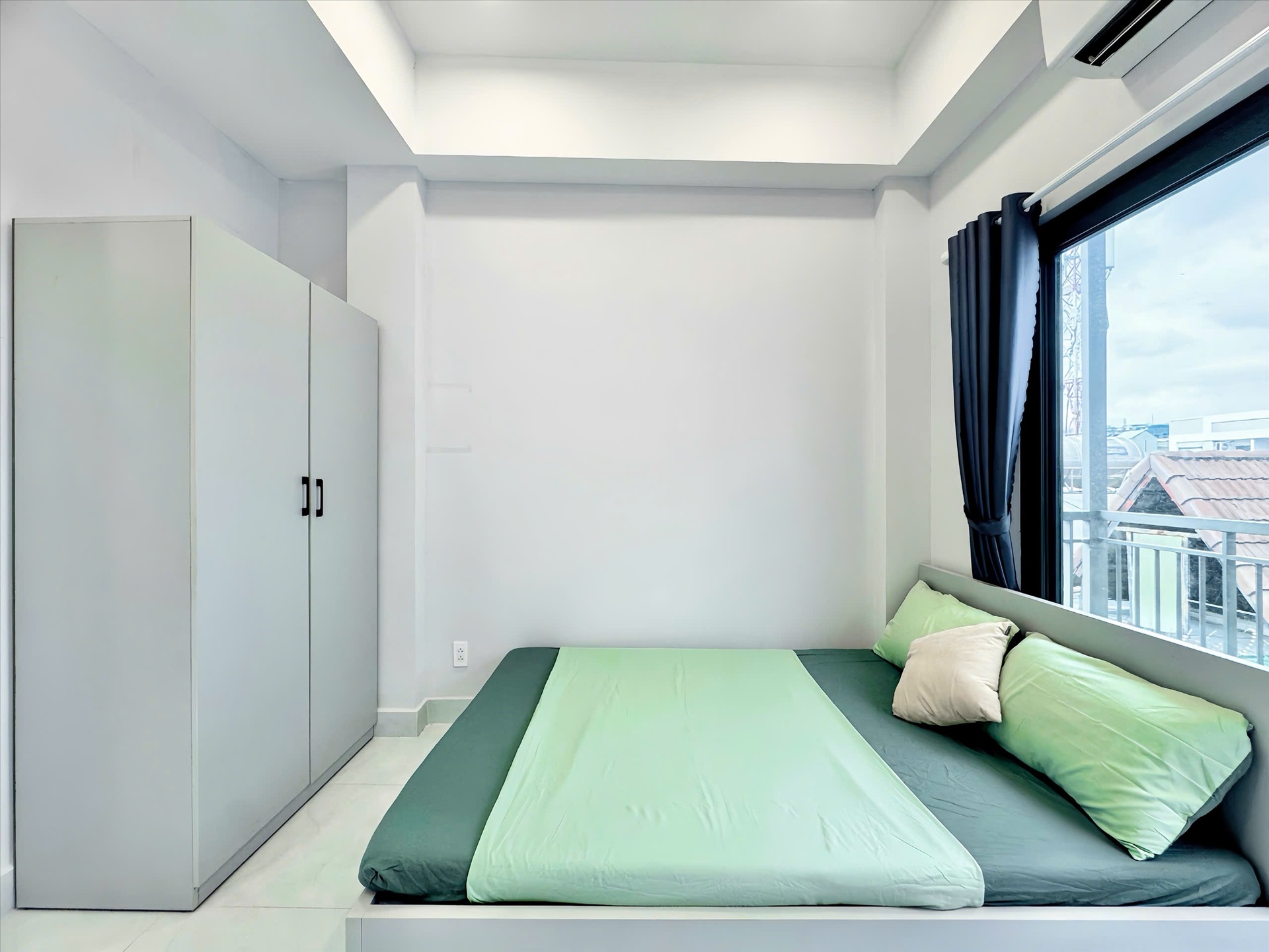 Phòng trọ Studio 25m2 tại MH Home Cộng Hòa - Tân Bình - Phòng ngủ