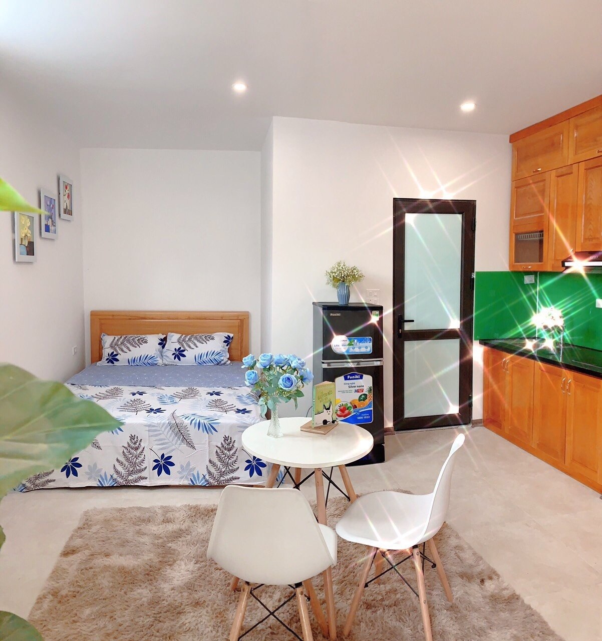 Phòng trọ Studio 25m2 tại Happy Homes Nguyễn Khánh Toàn - Cầu Giấy - Phòng ngủ