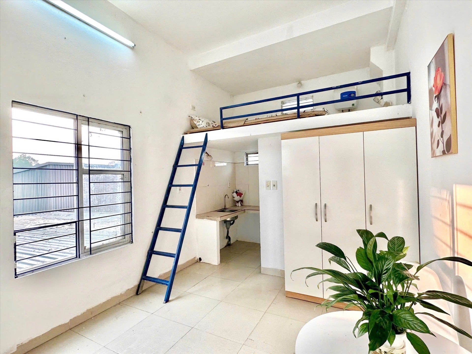 Phòng trọ Duplex 25m2 tại Timehouse 5 Cầu Diễn - Bắc Từ Liêm - Phòng khách