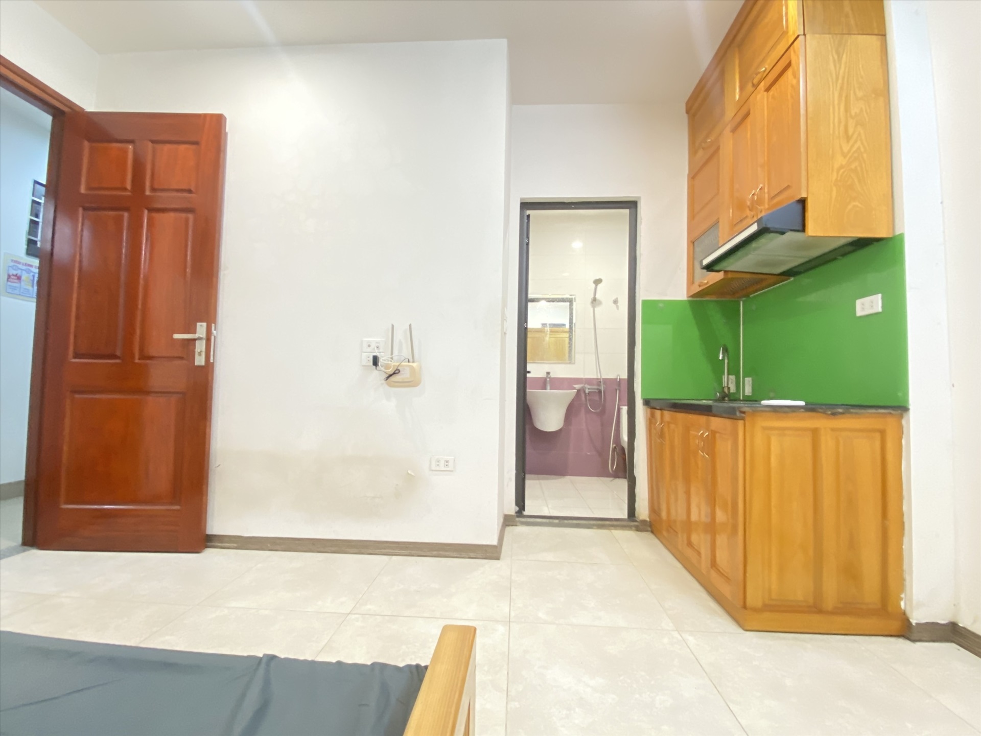 Phòng trọ Studio 27m2 tại Happy Homes Nguyễn Khánh Toàn - Cầu Giấy - Phòng bếp