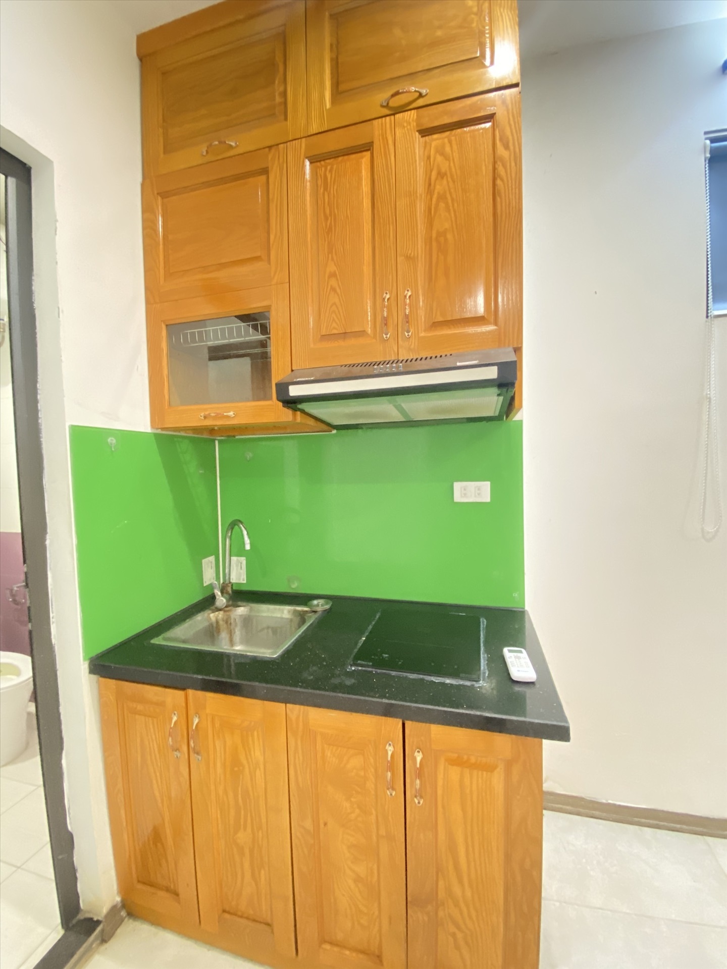 Phòng trọ Studio 27m2 tại Happy Homes Nguyễn Khánh Toàn - Cầu Giấy - Phòng bếp