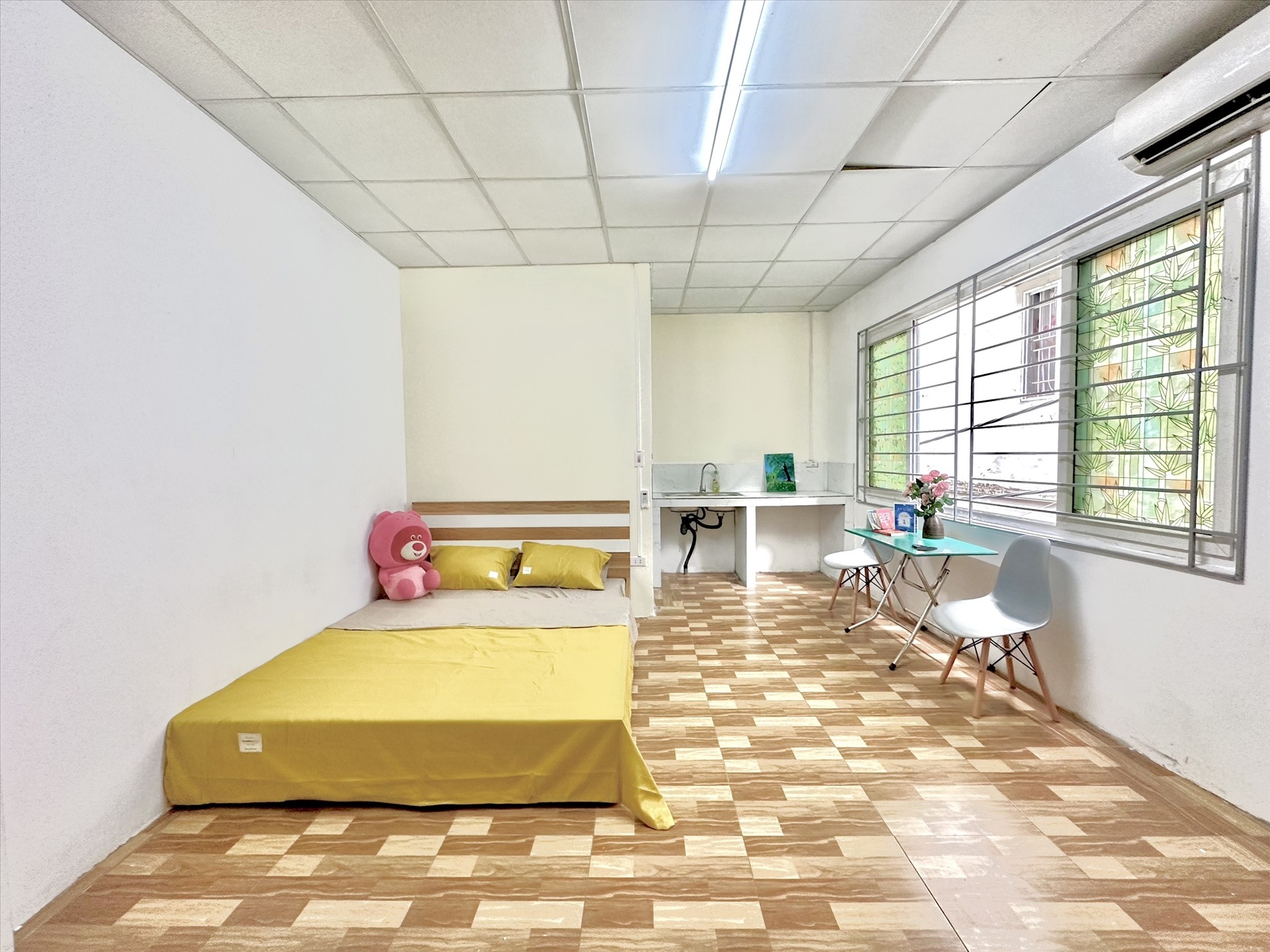 Phòng trọ Studio 30m2 tại Time House Lạc Long Quân - Tây Hồ - Phòng ngủ
