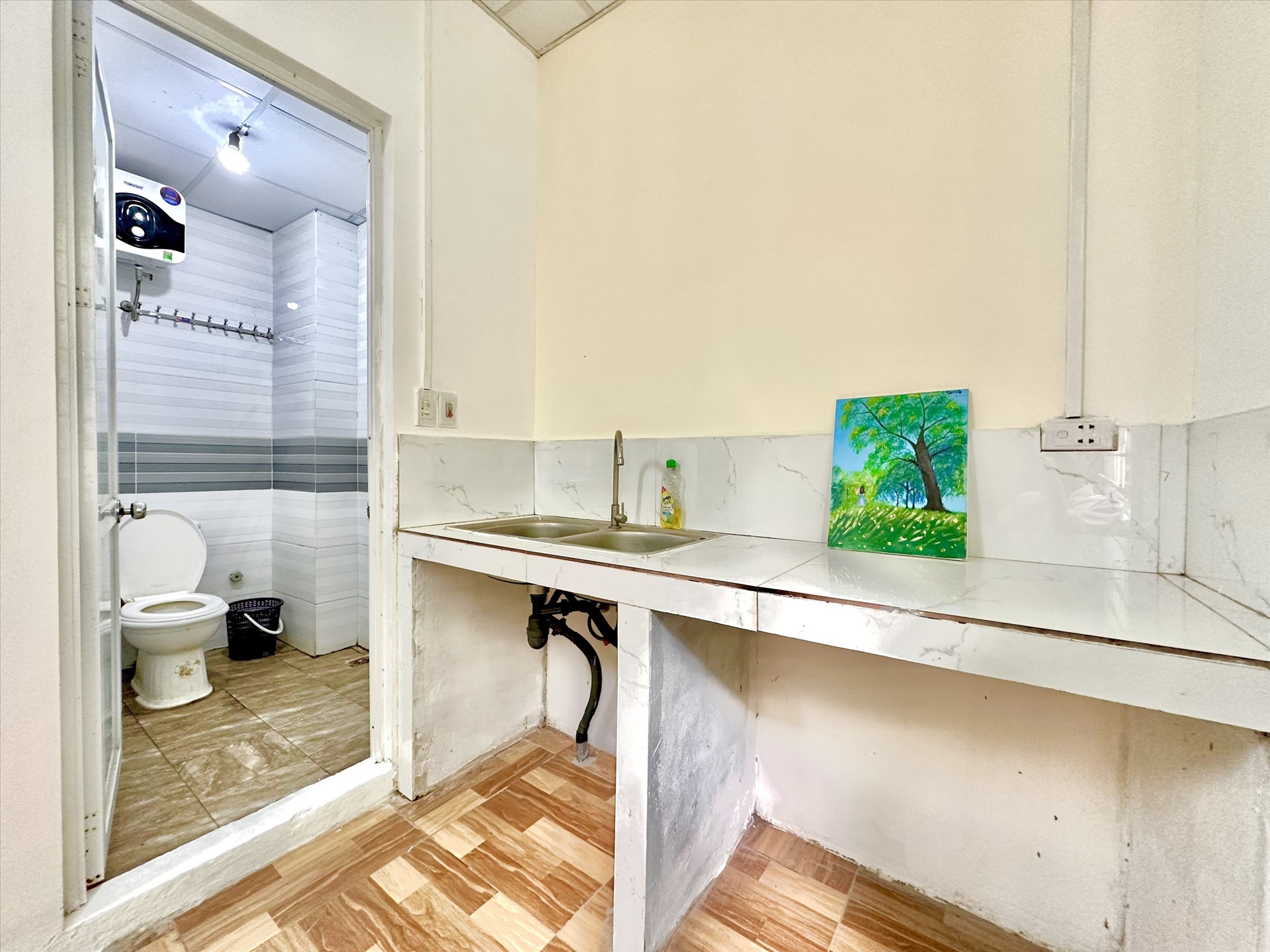 Phòng trọ Studio 30m2 tại Time House Lạc Long Quân - Tây Hồ - Phòng bếp