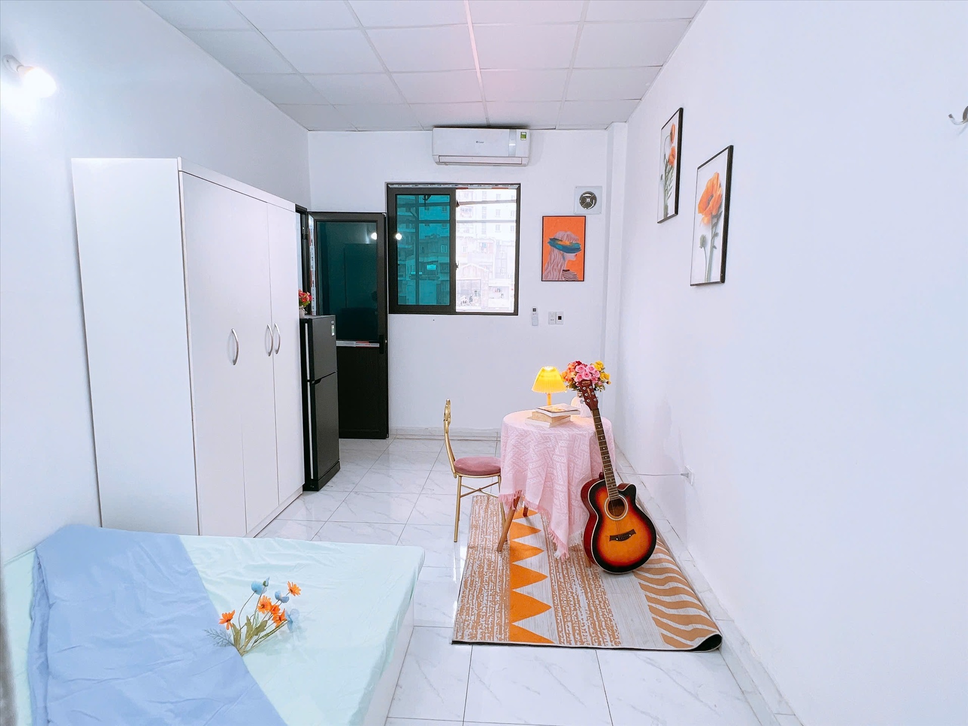 Phòng trọ Studio 27m2 tại Happy Homes 2 Trần Bình - Cầu Giấy - Phòng khách