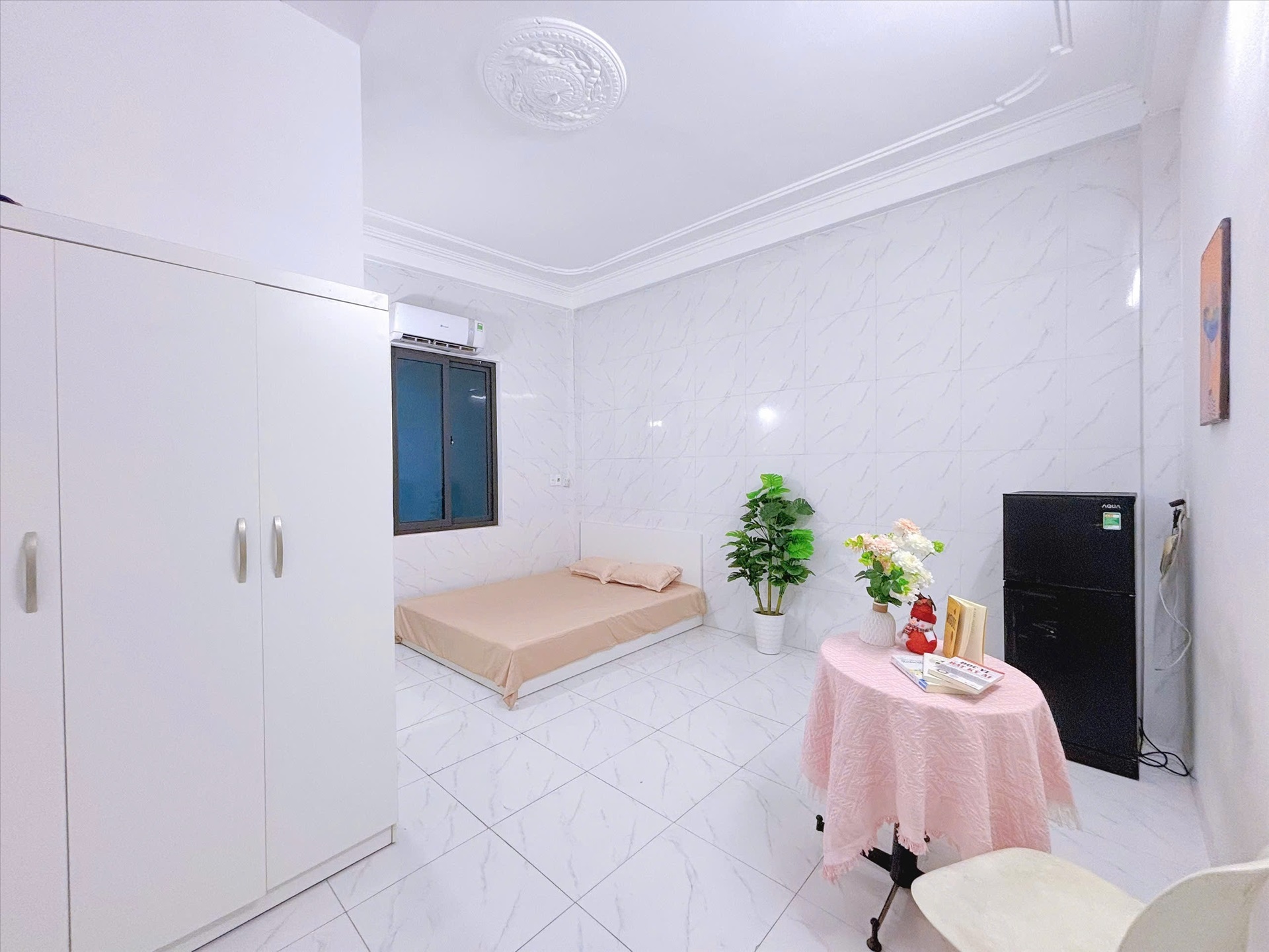 Phòng trọ Studio 25m2 tại Happy Homes 2 Trần Bình - Cầu Giấy - Phòng ngủ
