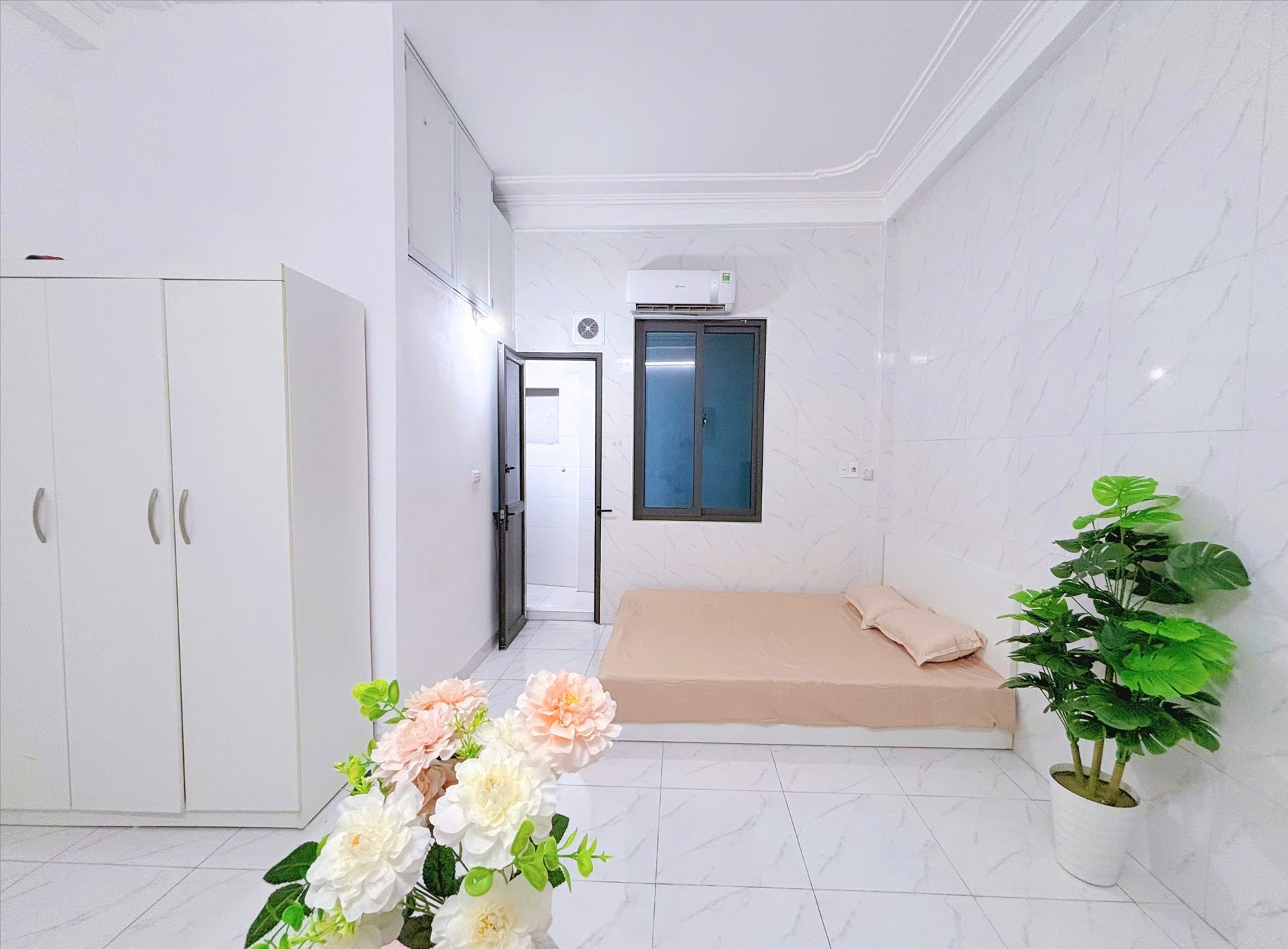 Phòng trọ Studio 25m2 tại Happy Homes 2 Trần Bình - Cầu Giấy - Phòng ngủ