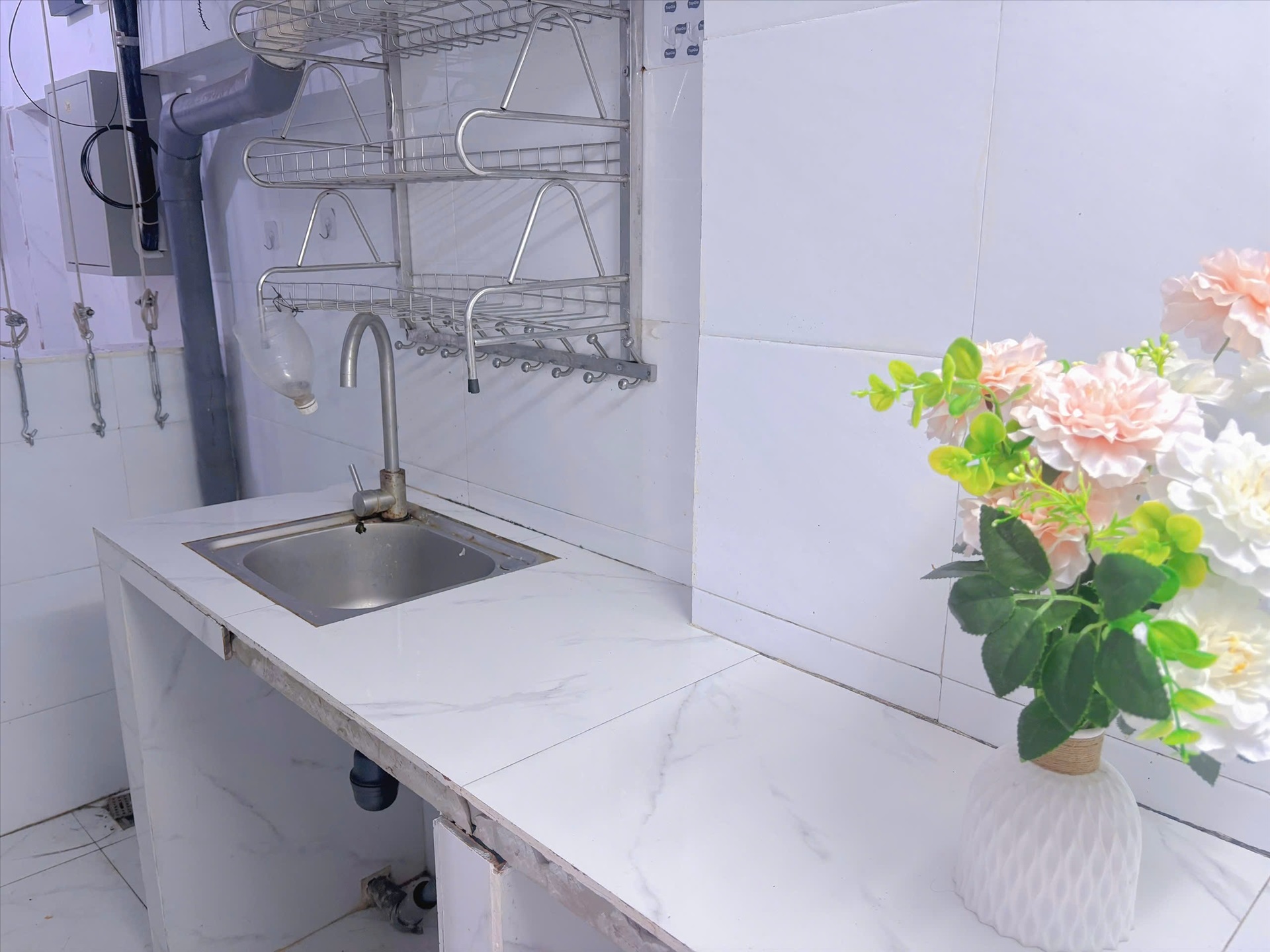 Phòng trọ Studio 22m2 tại Happy Homes 2 Trần Bình - Cầu Giấy - Phòng bếp