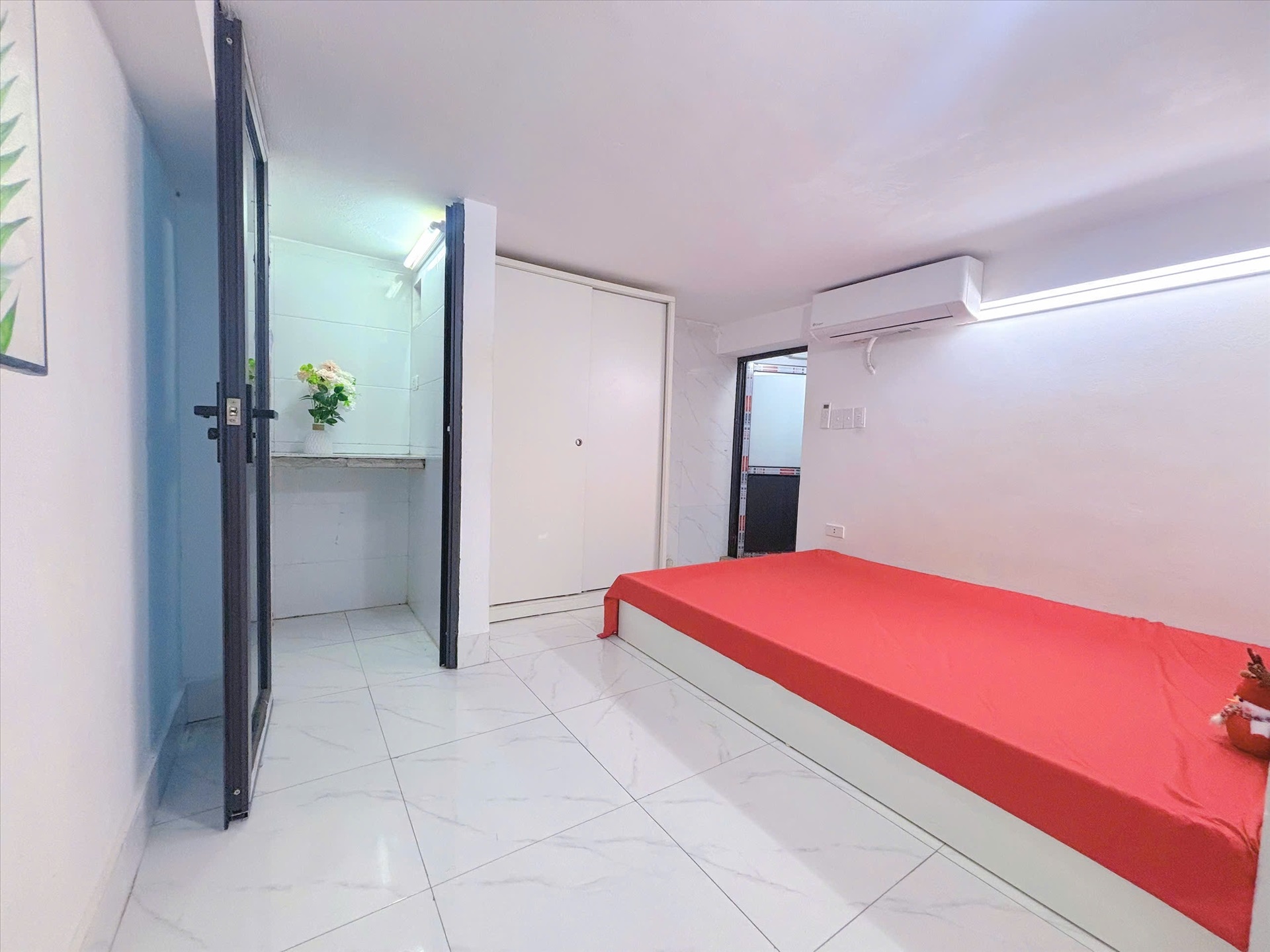 Phòng trọ Studio 22m2 tại Happy Homes 2 Trần Bình - Cầu Giấy - Phòng ngủ