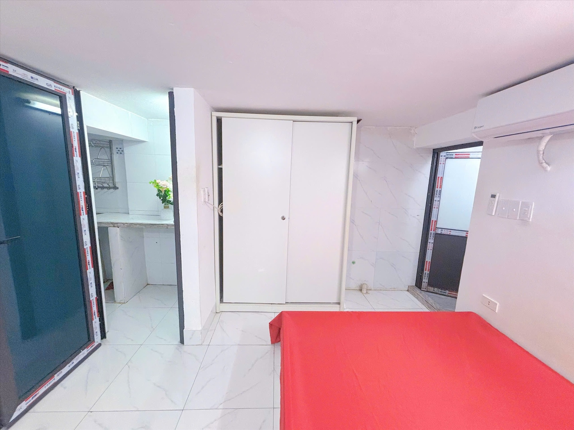 Phòng trọ Studio 22m2 tại Happy Homes 2 Trần Bình - Cầu Giấy - Phòng ngủ