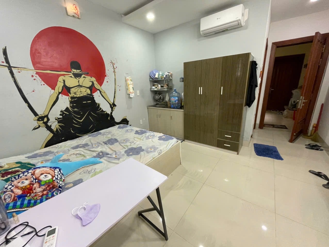 Phòng trọ Studio 25m2 tại Rosa Home Nơ Trang Long - Bình Thạnh - Phòng khách