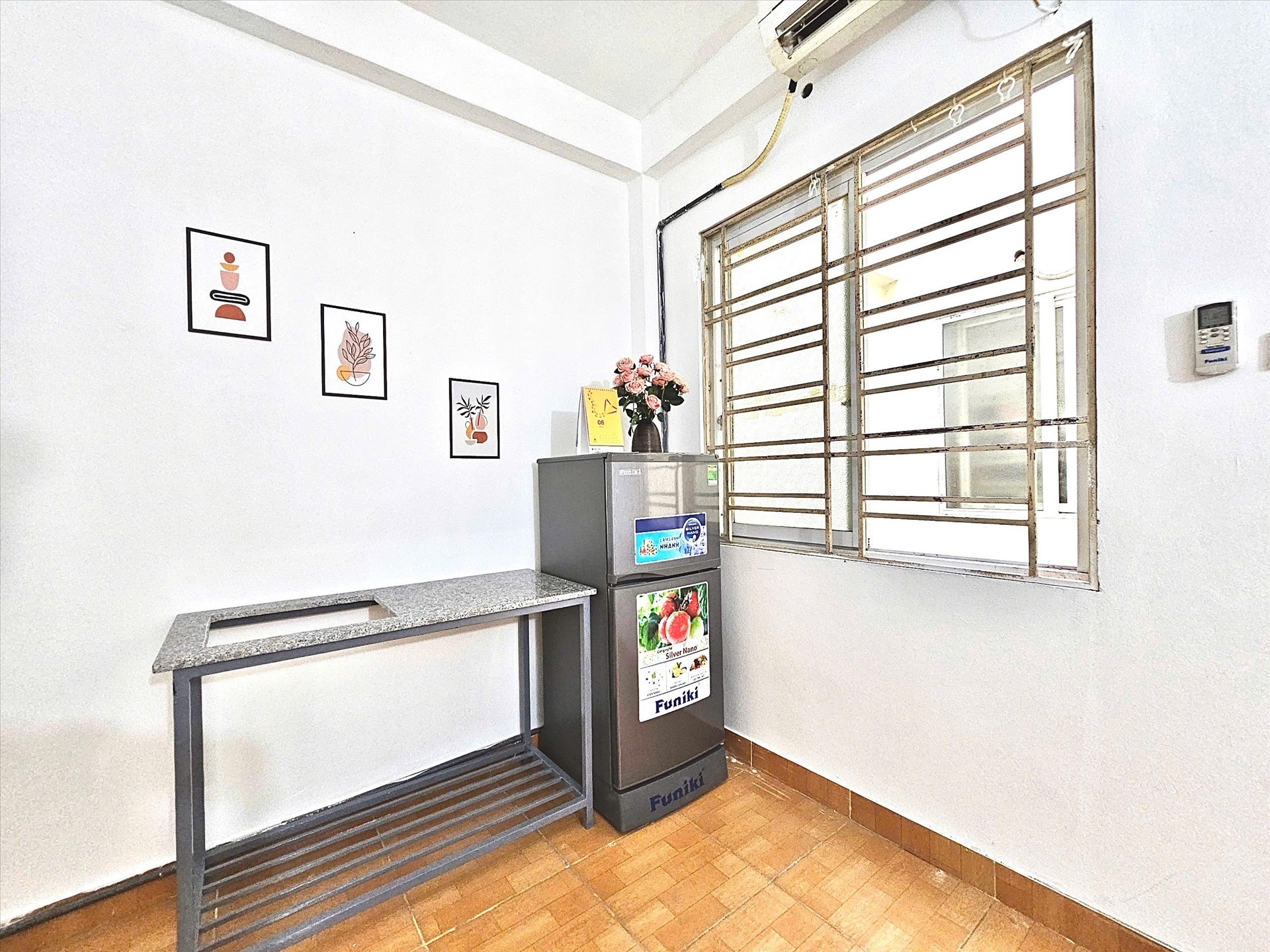 Phòng trọ Studio 27m2 tại Time House Trung Kính - Cầu Giấy - Phòng bếp