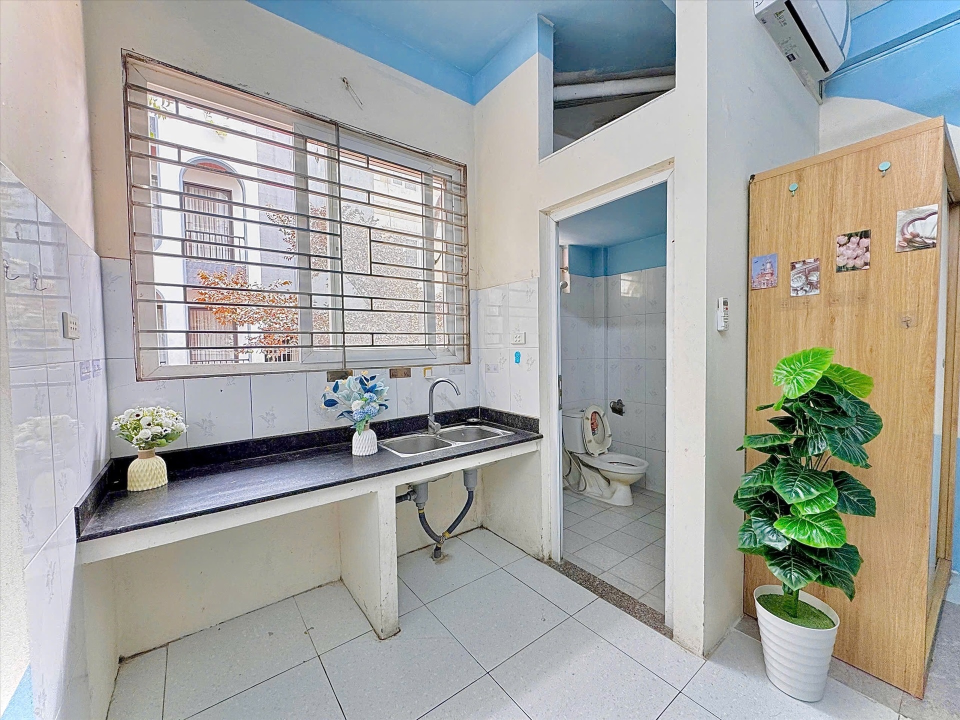 Phòng trọ Studio 25m2 tại Timehouse 3 Phú Diễn - Bắc Từ Liêm - Phòng bếp