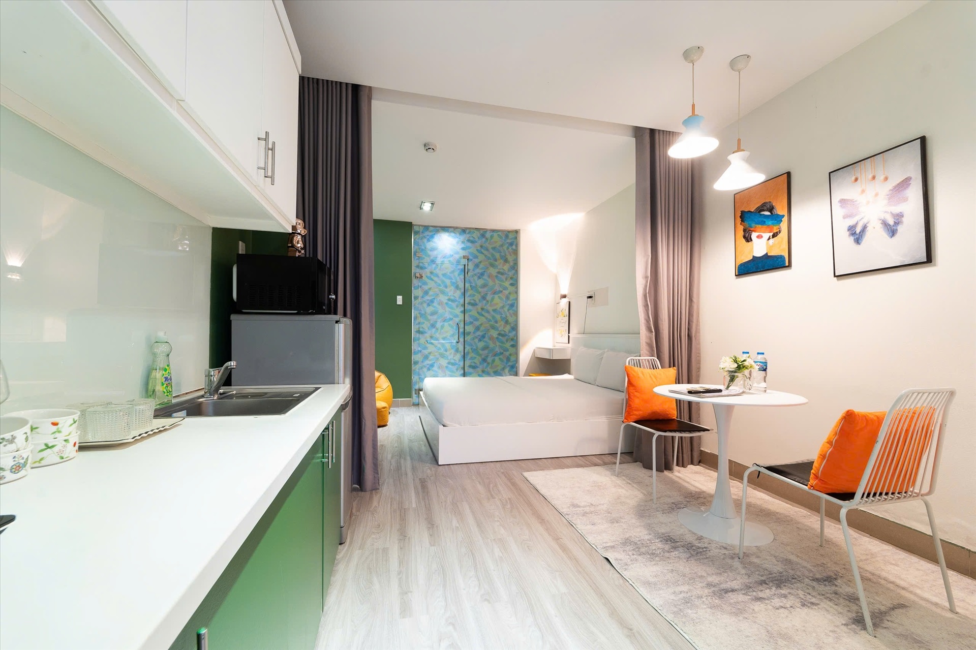 Phòng trọ Studio 50m2 tại TT Home Võ Văn Tần - Quận 3 - Phòng khách