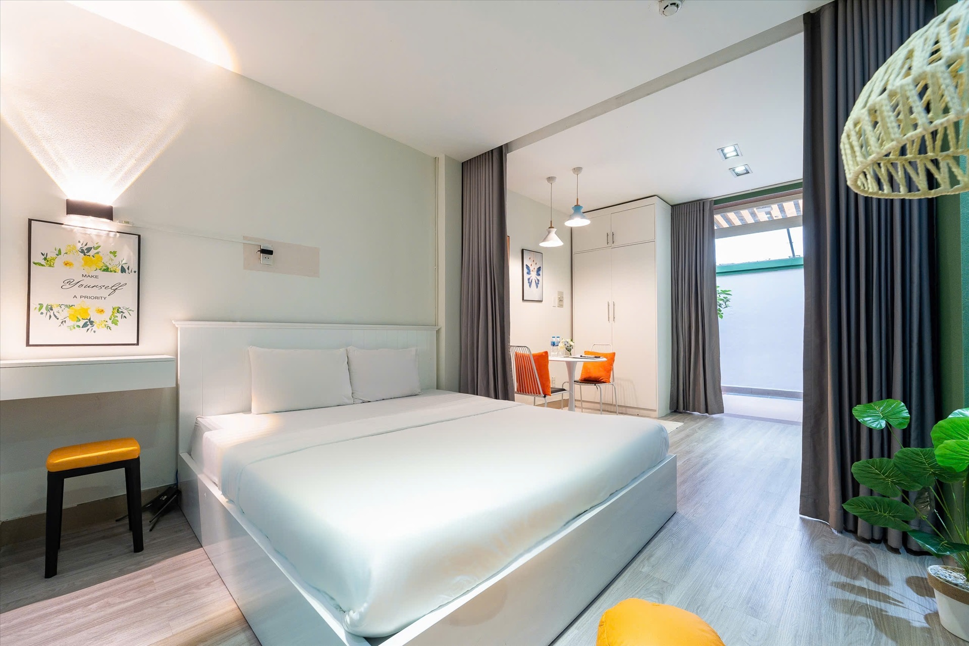 Phòng trọ Studio 50m2 tại TT Home Võ Văn Tần - Quận 3 - Phòng ngủ