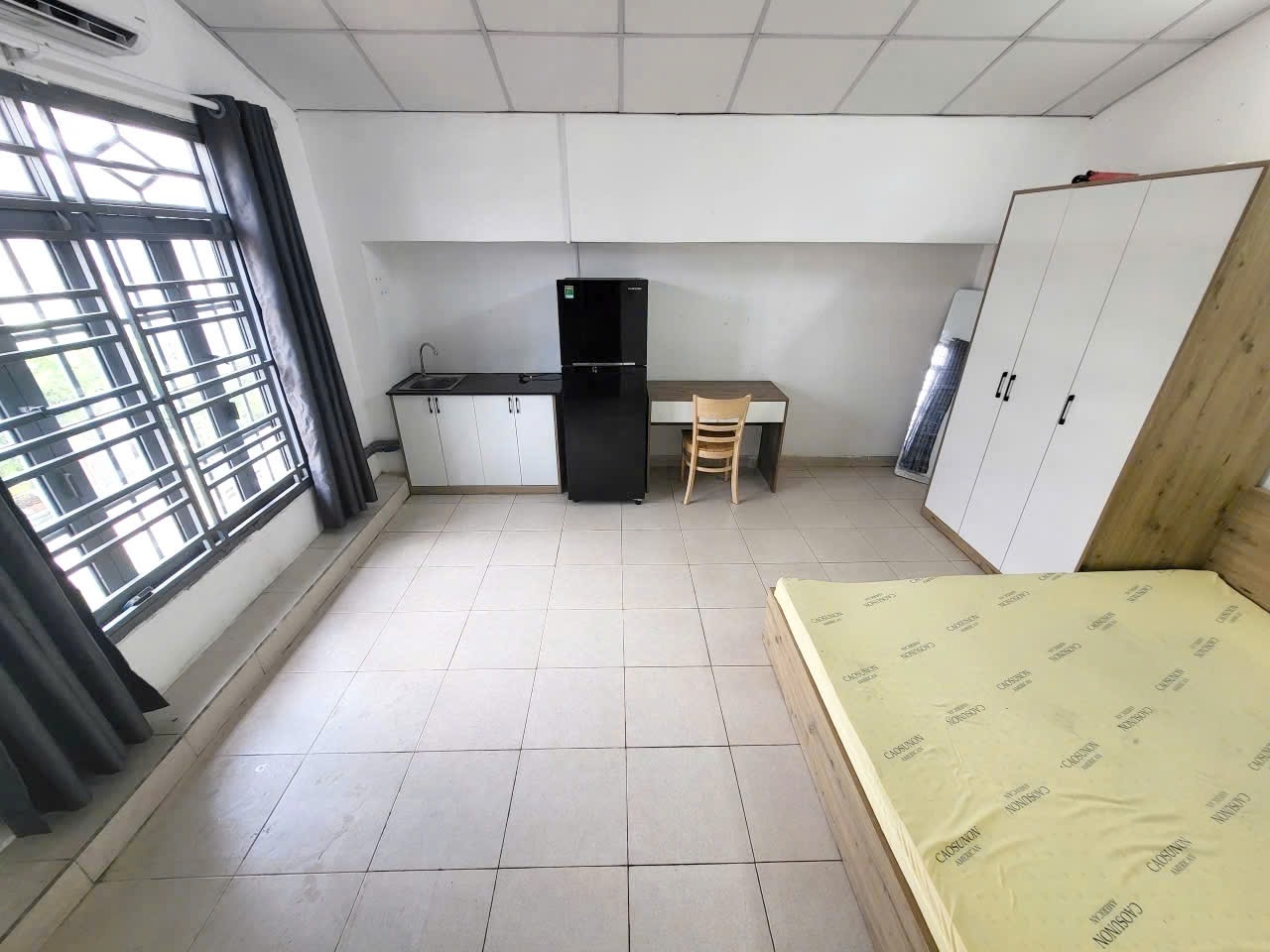 Phòng trọ Studio 20m2 tại LinLiu Home Hồ Văn Huê - Phú Nhuận - Phòng ngủ