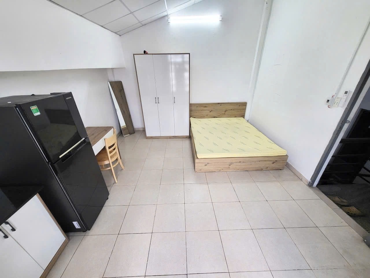 Phòng trọ Studio 20m2 tại LinLiu Home Hồ Văn Huê - Phú Nhuận - Phòng ngủ