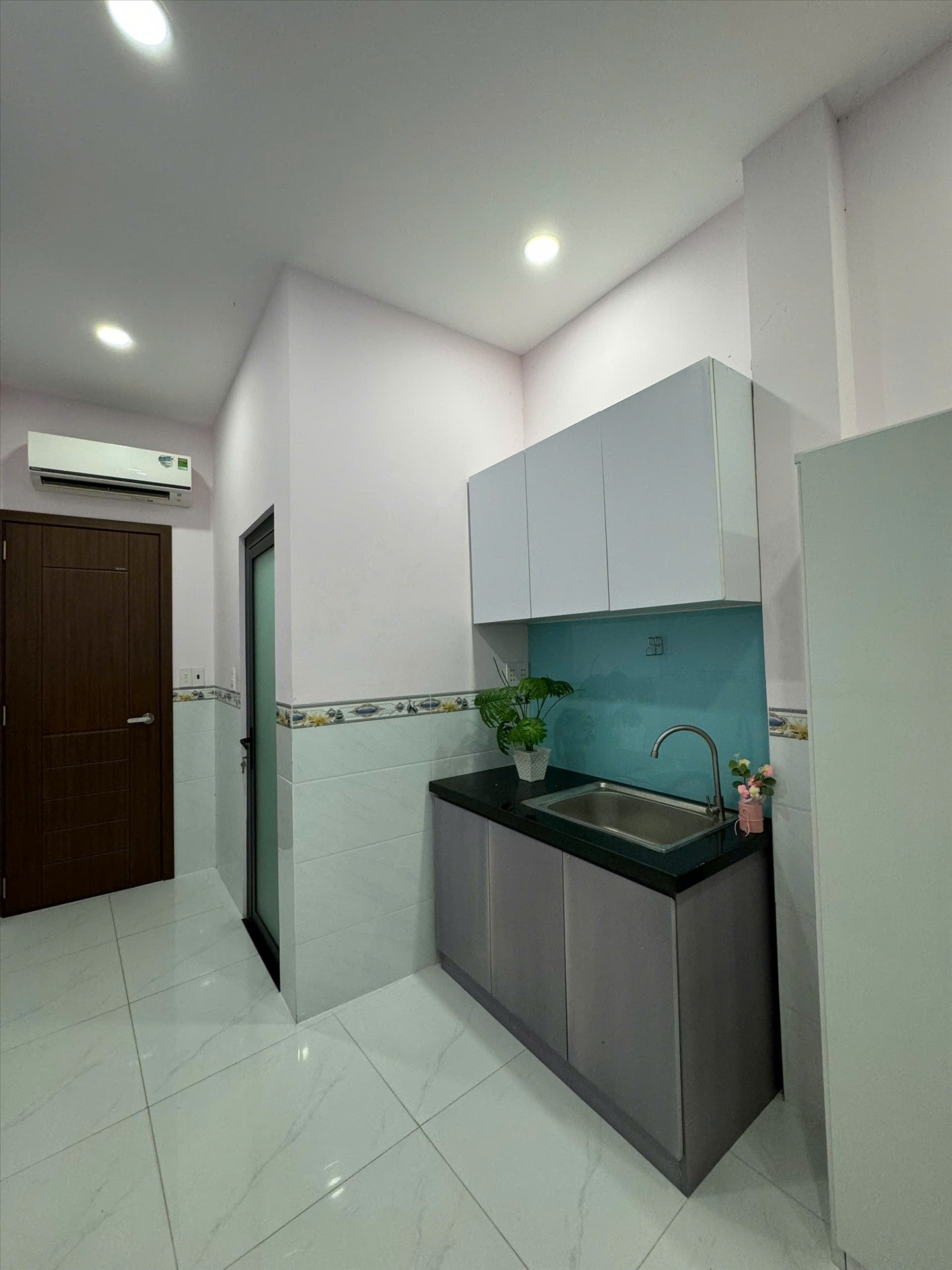 Phòng trọ Studio 28m2 tại Mer's House Trần Văn Đang - Quận 3 - Phòng bếp