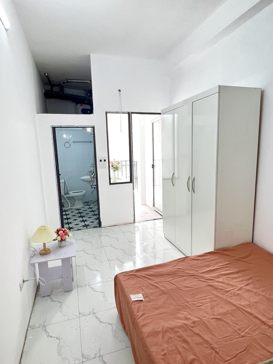 Phòng trọ Studio 25m2 tại HappyHomes Hồ Tùng Mậu - Bắc Từ Liêm - Phòng ngủ