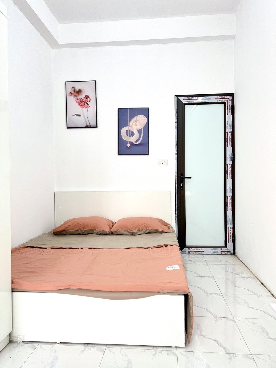 Phòng trọ Studio 25m2 tại HappyHomes Hồ Tùng Mậu - Bắc Từ Liêm - Phòng ngủ