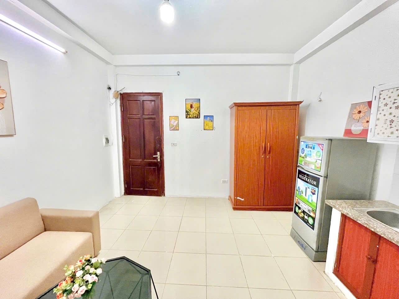 Phòng trọ 1 Phòng ngủ 40m2 tại Timehouse 3 Mỹ Đình - Nam Từ Liêm - Phòng khách