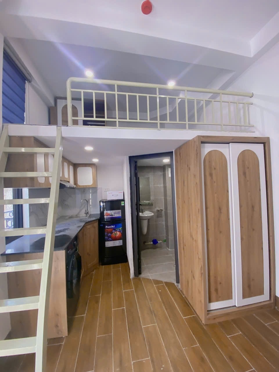 Phòng trọ Duplex 25m2 tại Funhome Phạm Văn Đồng - Cầu Giấy - Phòng ngủ