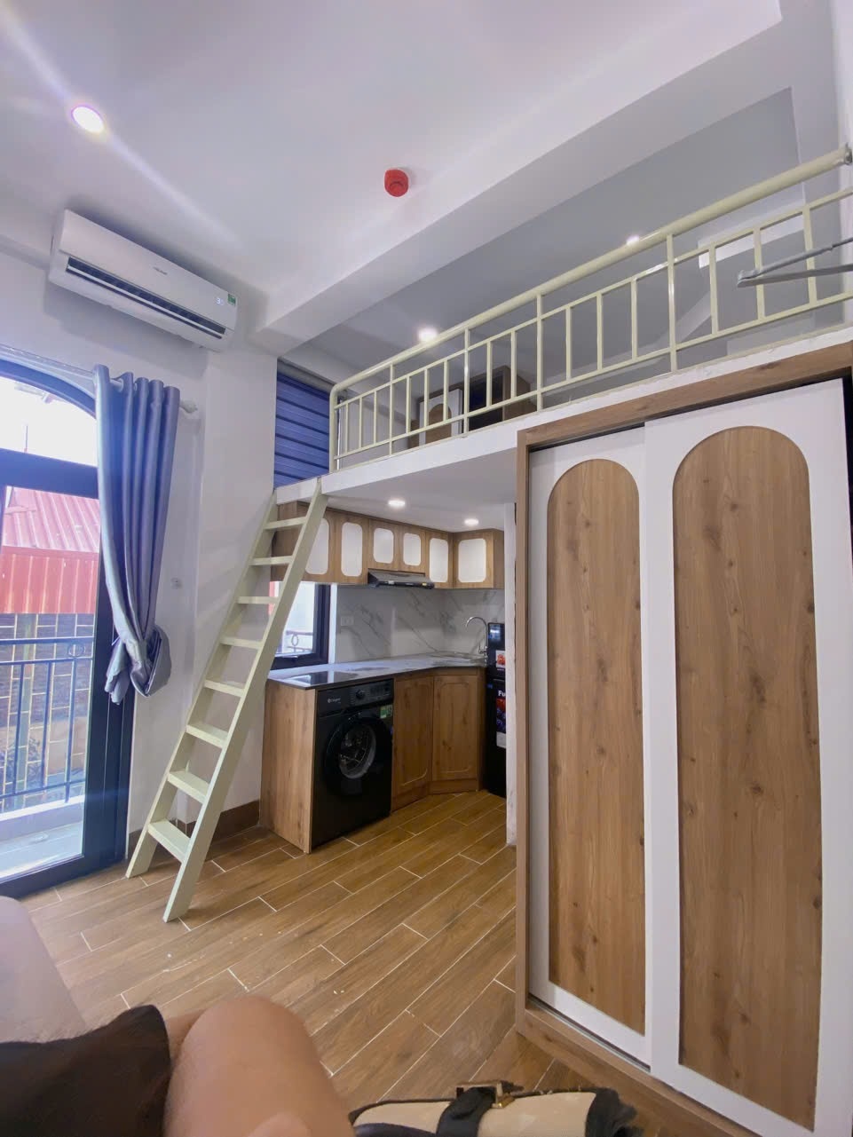 Phòng trọ Duplex 25m2 tại Funhome Phạm Văn Đồng - Cầu Giấy - Phòng ngủ