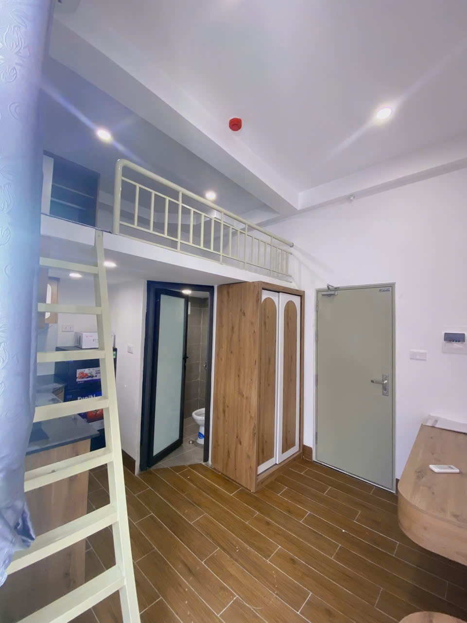 Phòng trọ Duplex 25m2 tại Funhome Phạm Văn Đồng - Cầu Giấy - Phòng ngủ