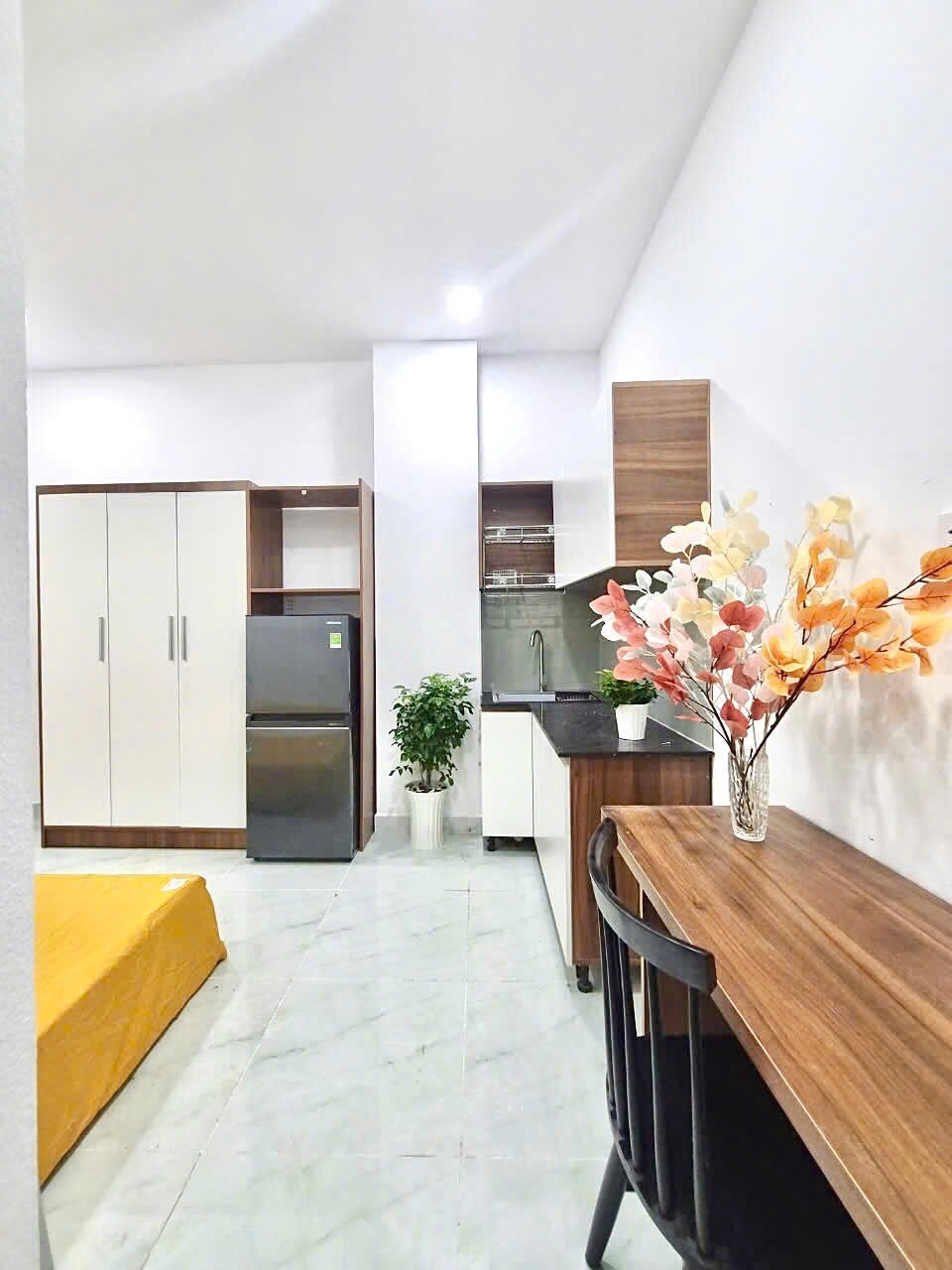 Phòng trọ Studio 30m2 tại CH Home Phan Bội Châu - Bình Thạnh - Phòng ngủ