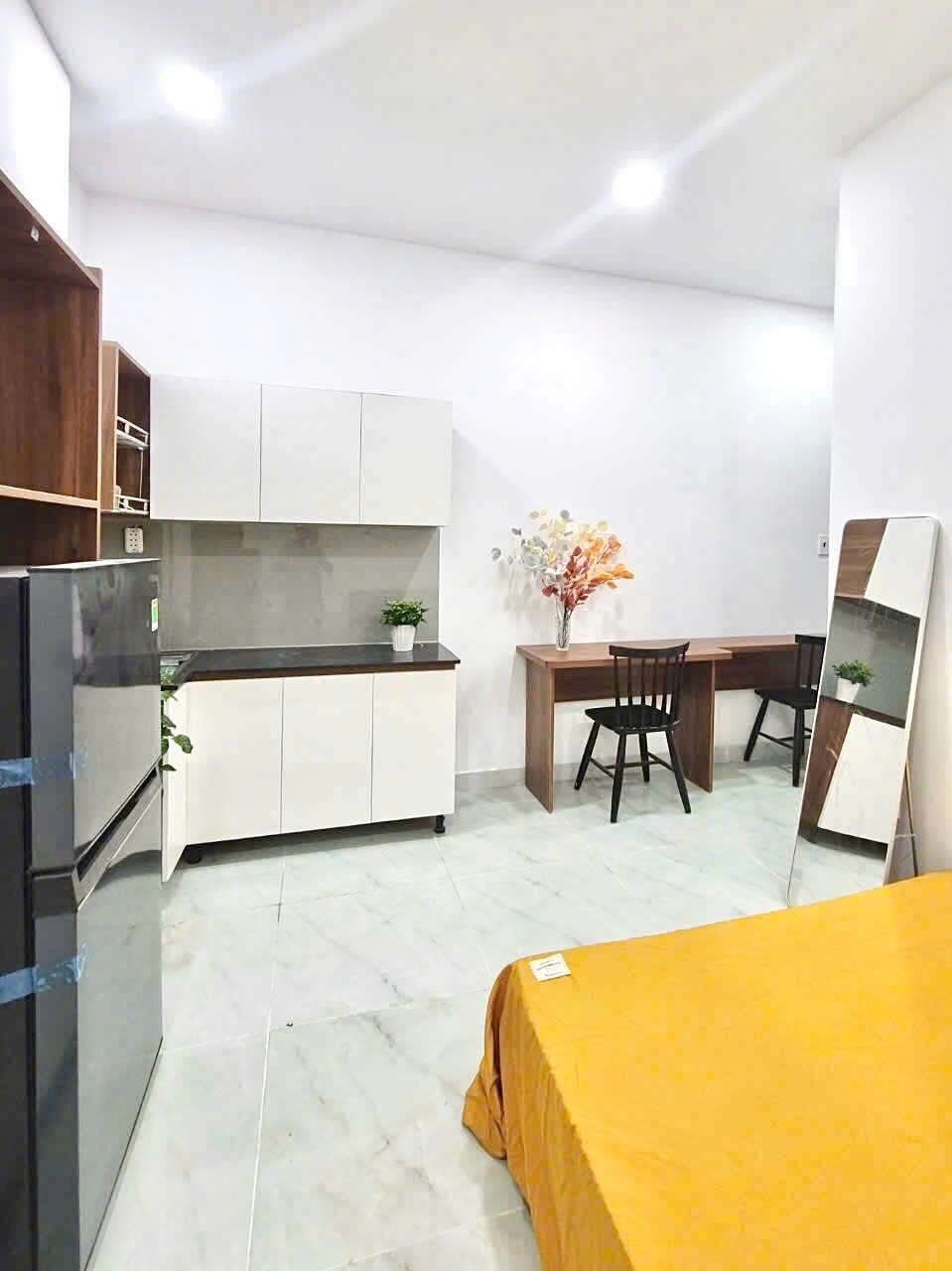 Phòng trọ Studio 30m2 tại CH Home Phan Bội Châu - Bình Thạnh - Phòng ngủ