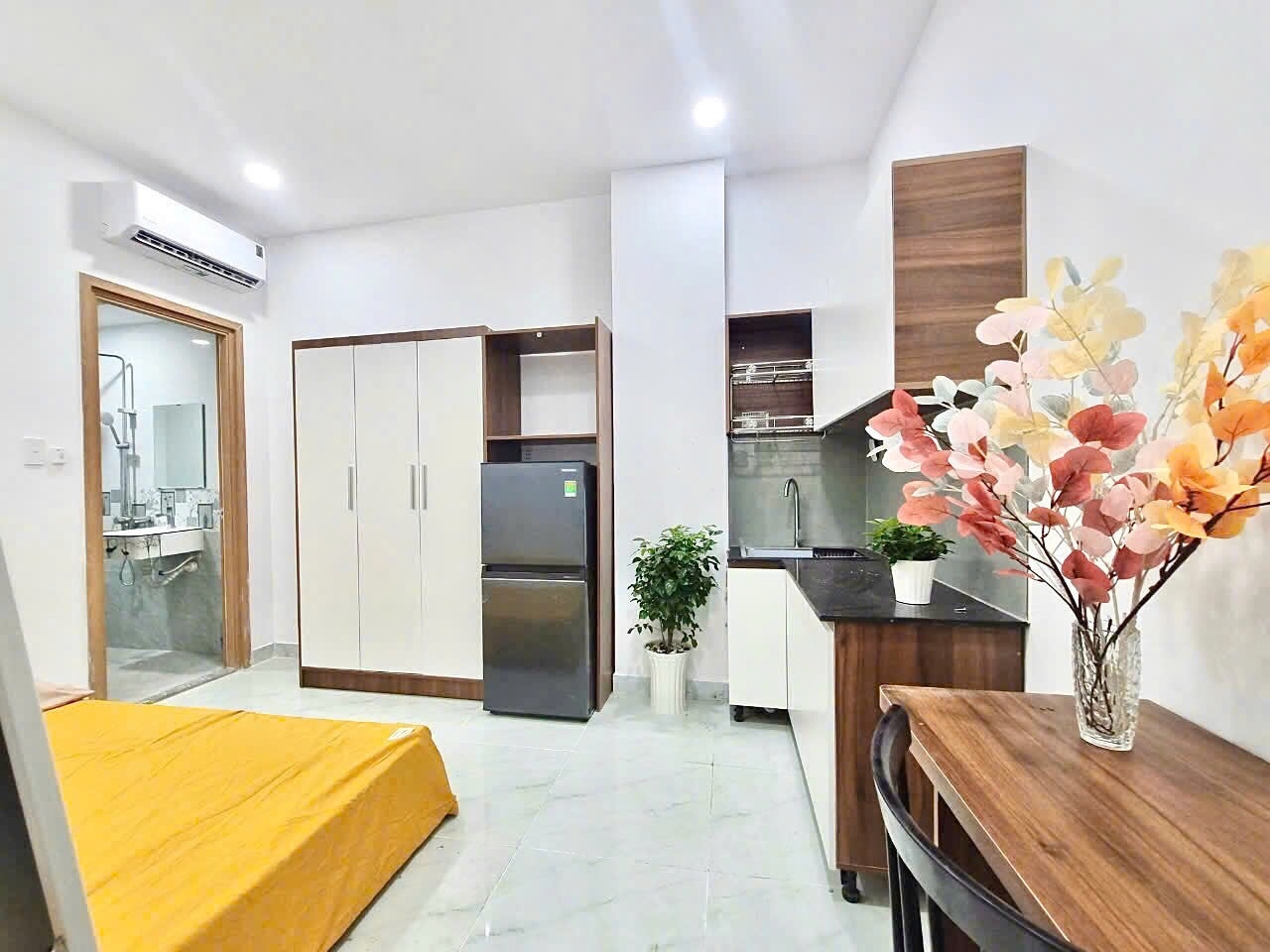 Phòng trọ Studio 30m2 tại CH Home Phan Bội Châu - Bình Thạnh - Phòng bếp