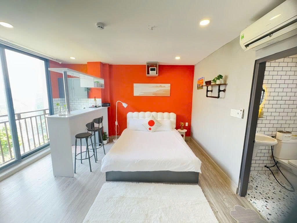 Phòng trọ Studio 30m2 tại VH Apartment Đường 37 - Quận 2 - Phòng ngủ