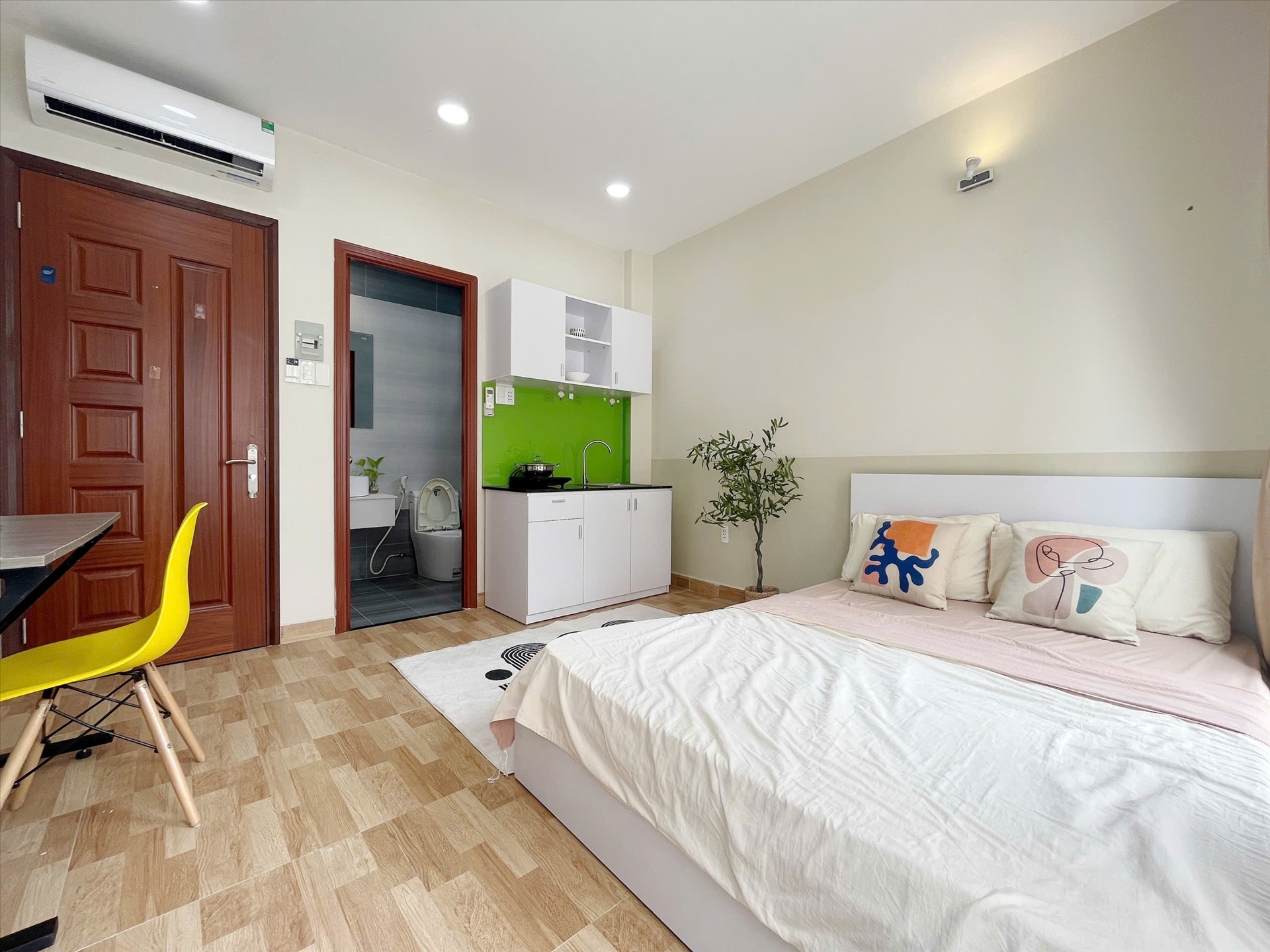 Phòng trọ Studio 25m2 tại Light House Nguyễn Cửu Vân - Bình Thạnh - Phòng ngủ