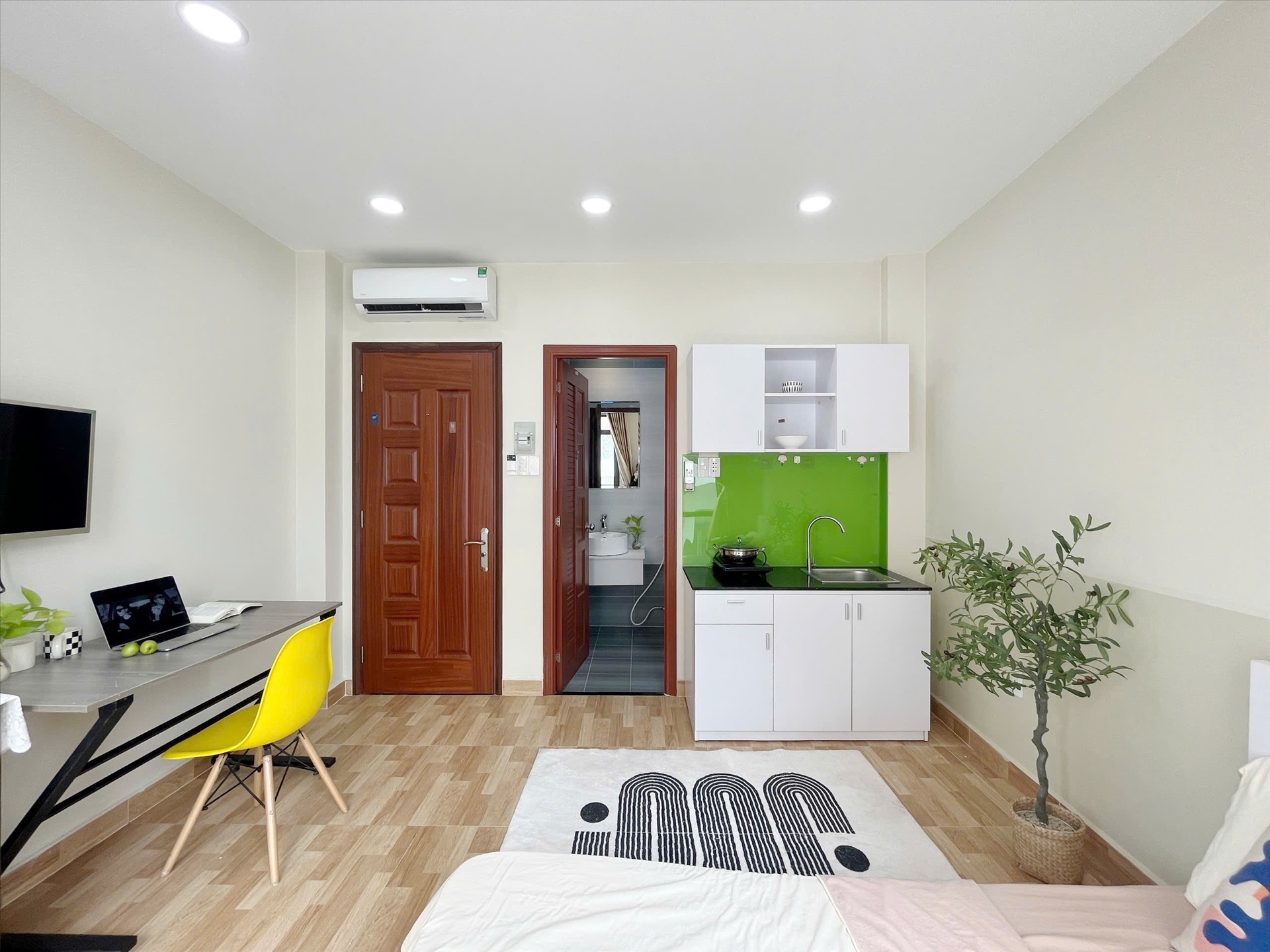 Phòng trọ Studio 25m2 tại Light House Nguyễn Cửu Vân - Bình Thạnh - Phòng ngủ